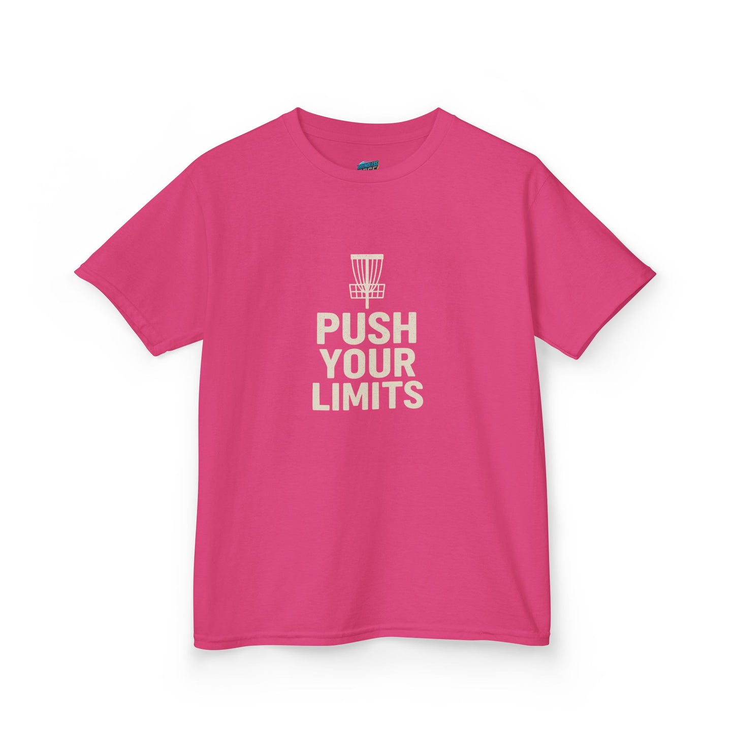 Push Your Limits Disc Golf Girls' Heavy Cotton T-Shirt