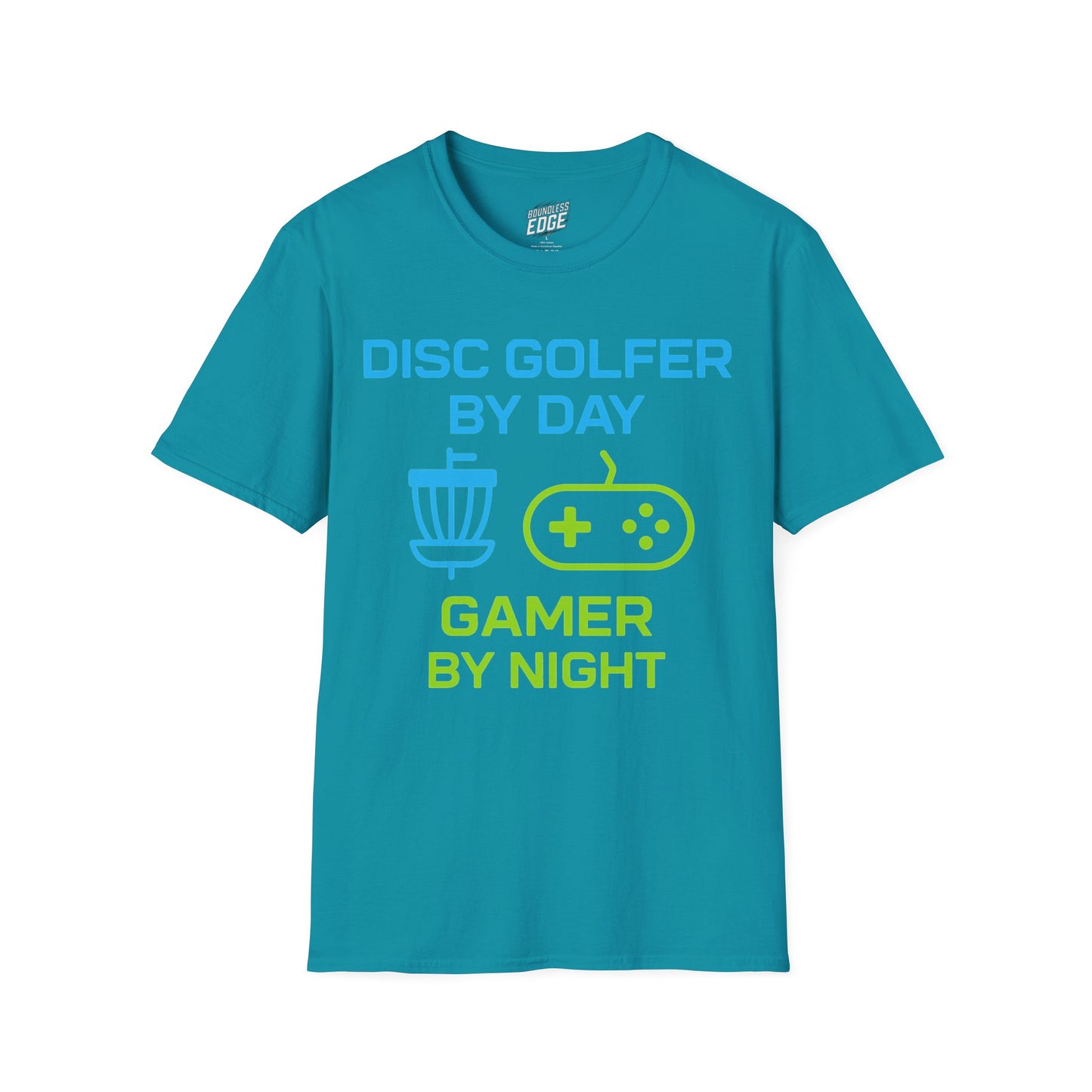 Disc Golfer by Day, Gamer by Night Disc Golf Men's Basic T-Shirt