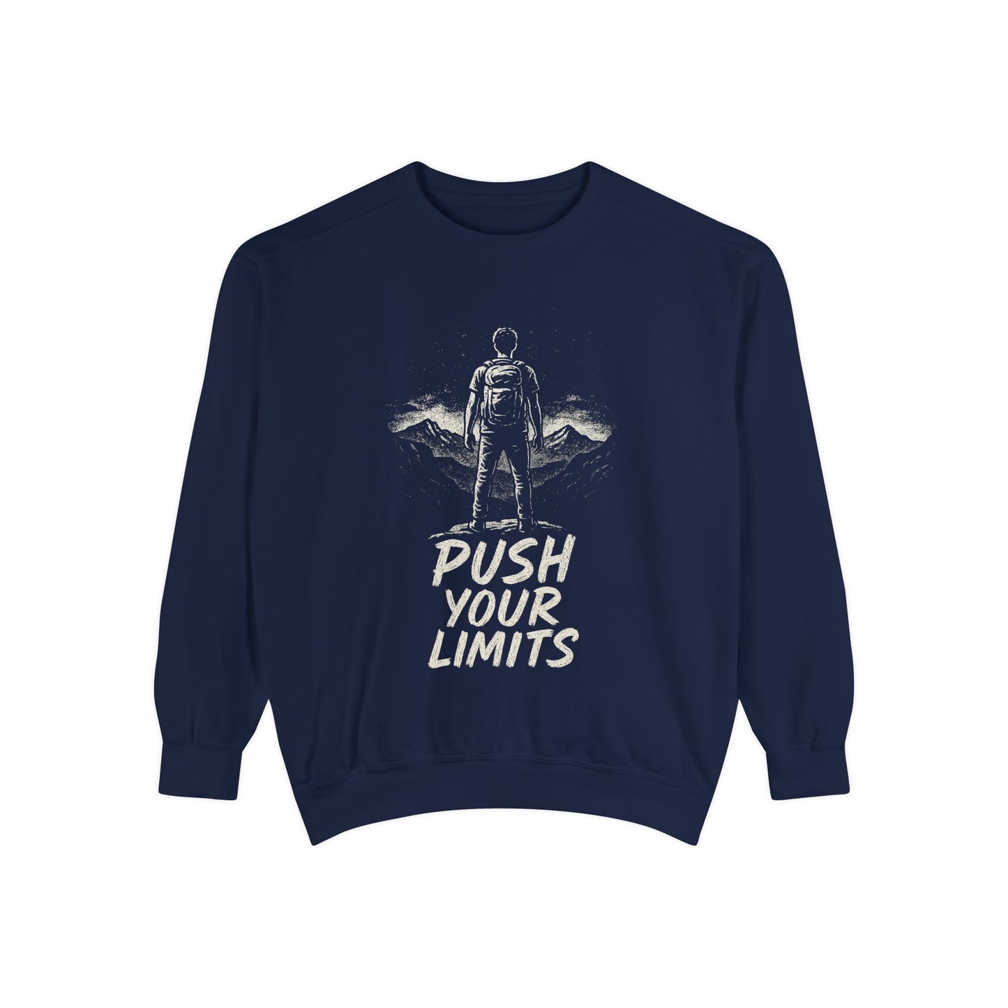 Summit Edition Push Your Limits Hiking Men's Premium Crewneck Sweatshirt