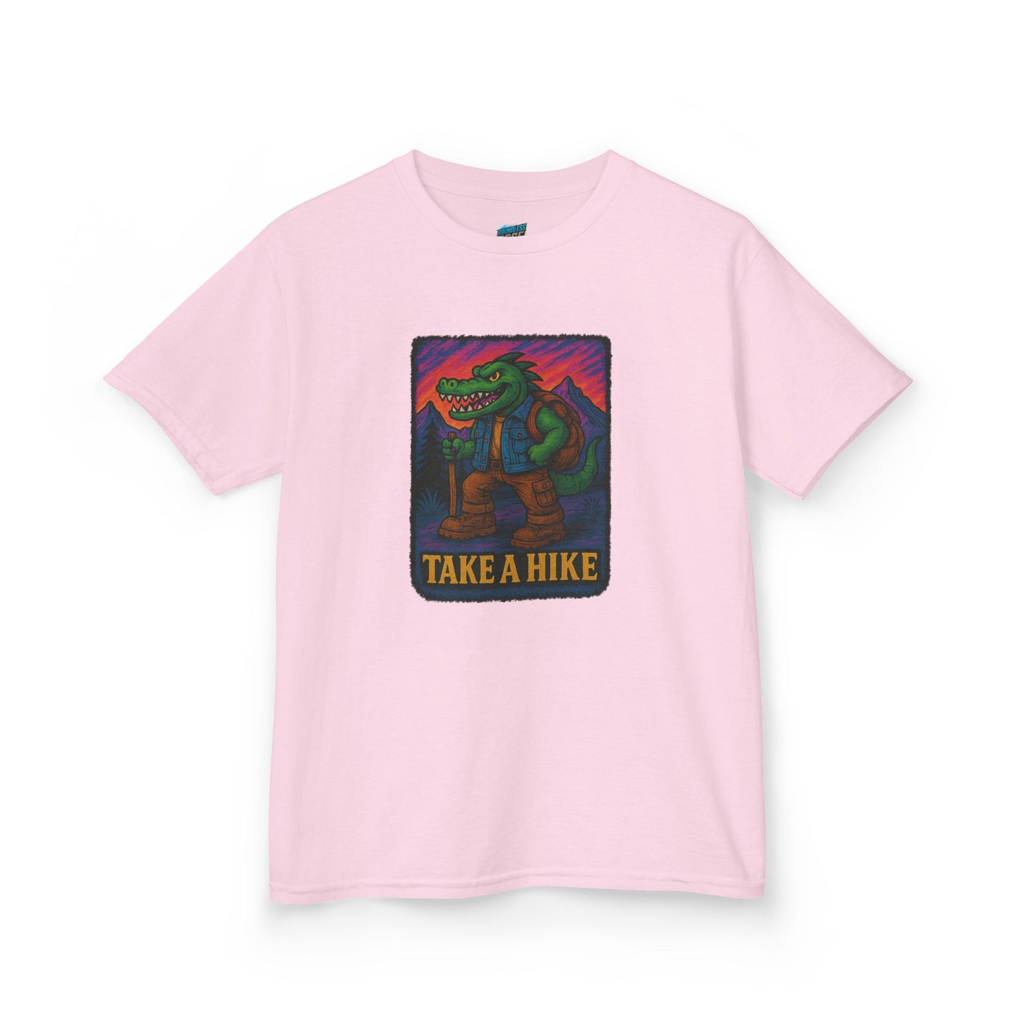 Take a Hike. Gator Hiking Boys' Heavy Cotton T-Shirt