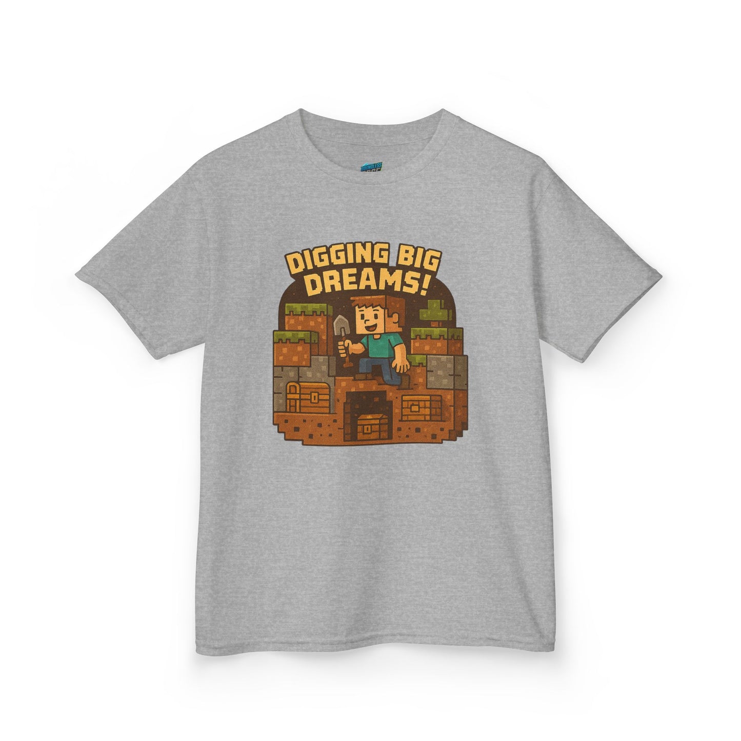 Digging Big Dreams Playing with Danger Boys' Heavy Cotton T-Shirt