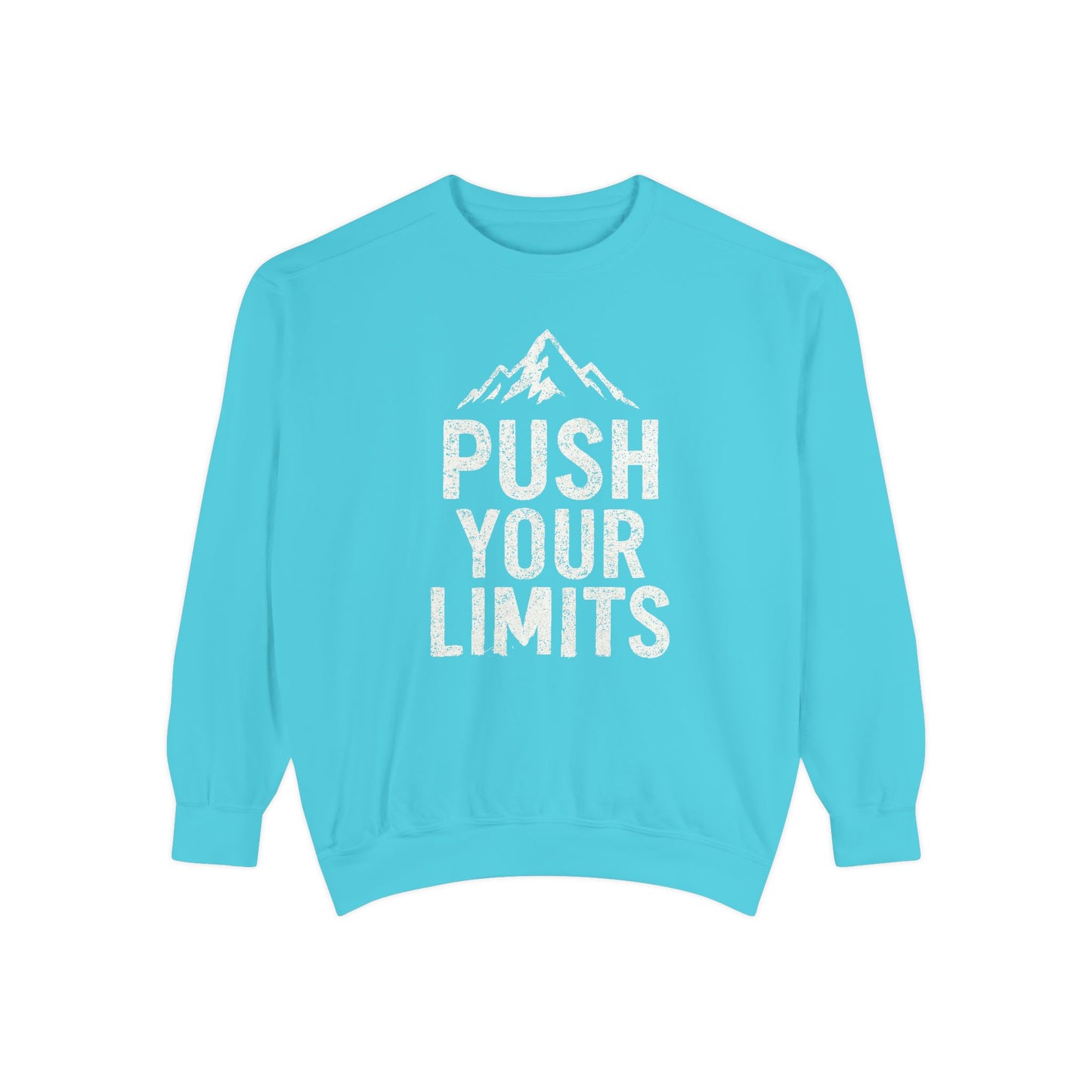 Push Your Limits Vintage Wash Men's Premium Crewneck Sweatshirt