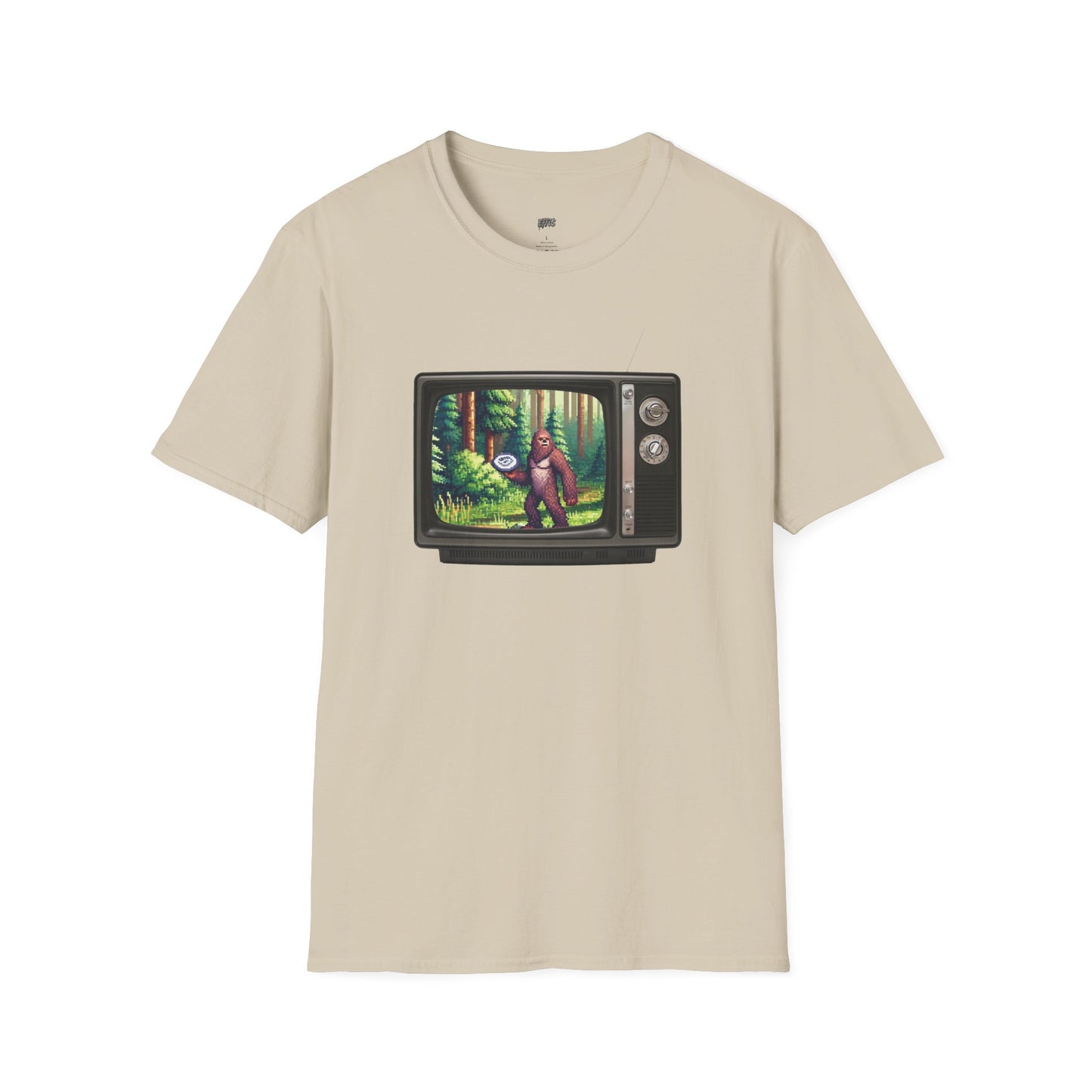 TV Video Game Sasquatch Disc Golf Men's Basic T-Shirt