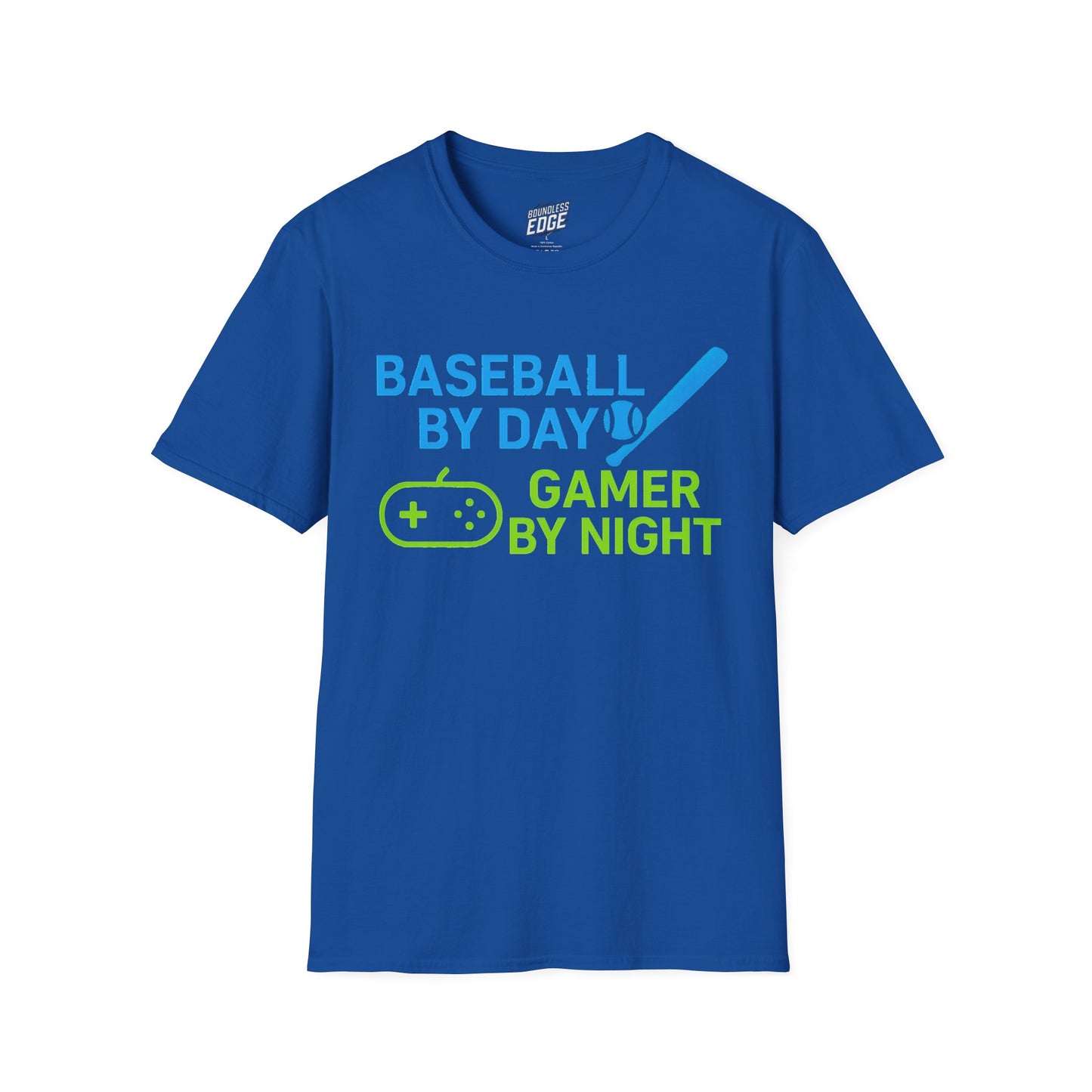 Baseball by Day, Gamer by Night Men's Basic T-Shirt