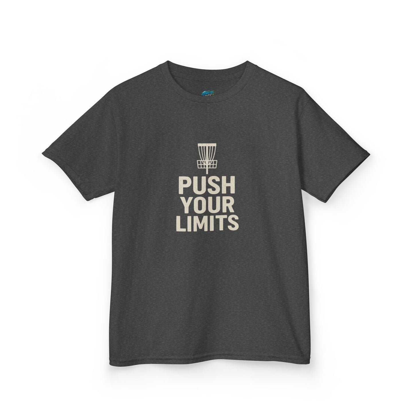 Push Your Limits Disc Golf Girls' Heavy Cotton T-Shirt