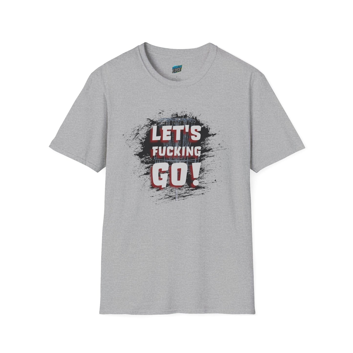 Let's F****** Go! Disc Golf Adult Humor Men's Basic Softstyle T-Shirt
