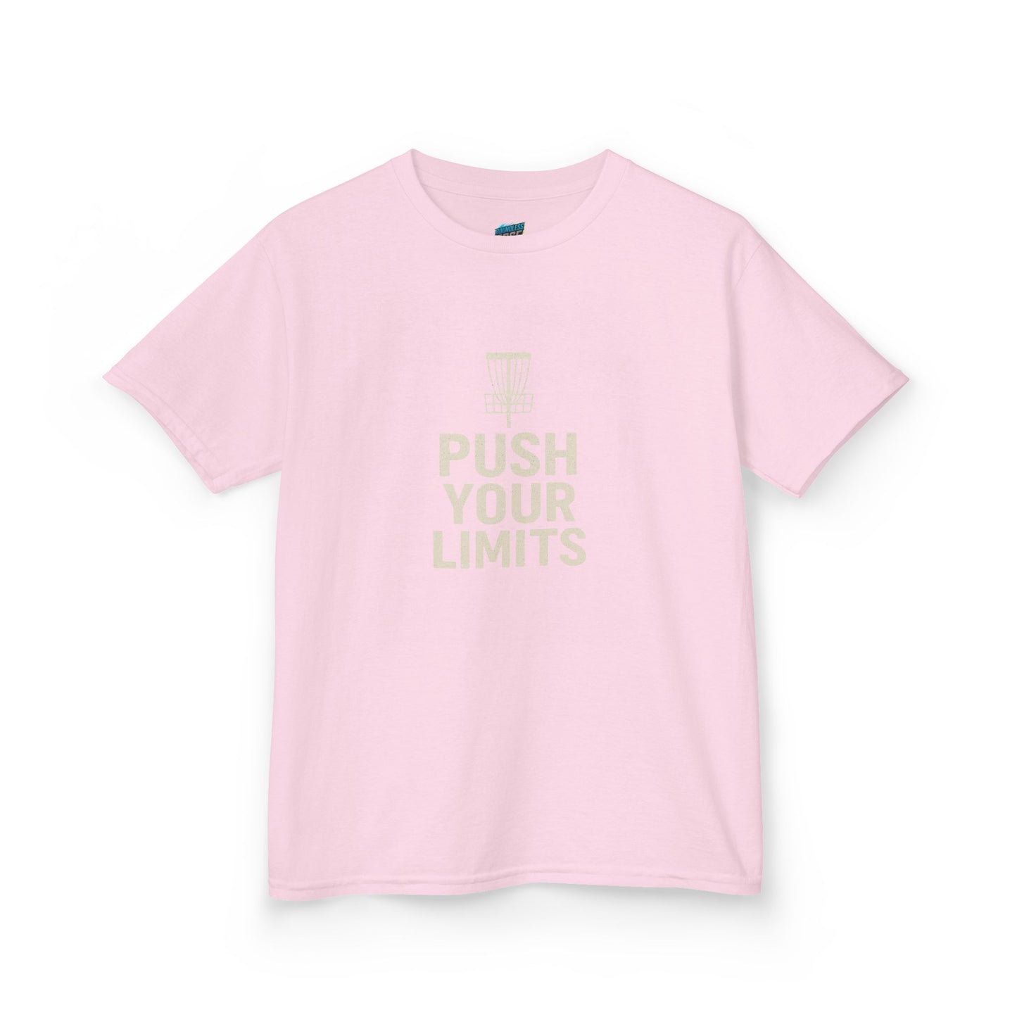 Push Your Limits Disc Golf Boys' Heavy Cotton T-Shirt