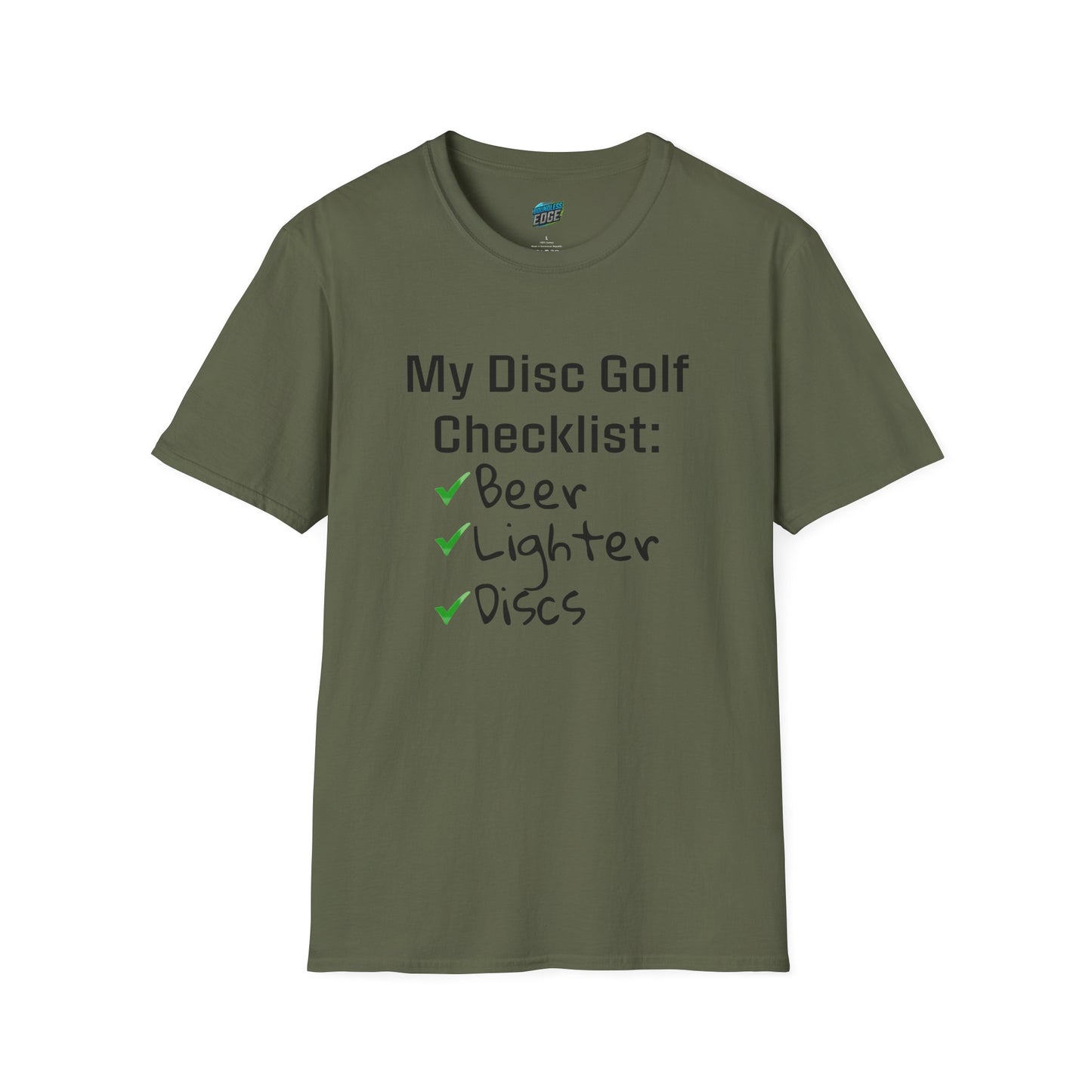 My Disc Golf Checklist Disc Golf Humor Men's Basic T-Shirt
