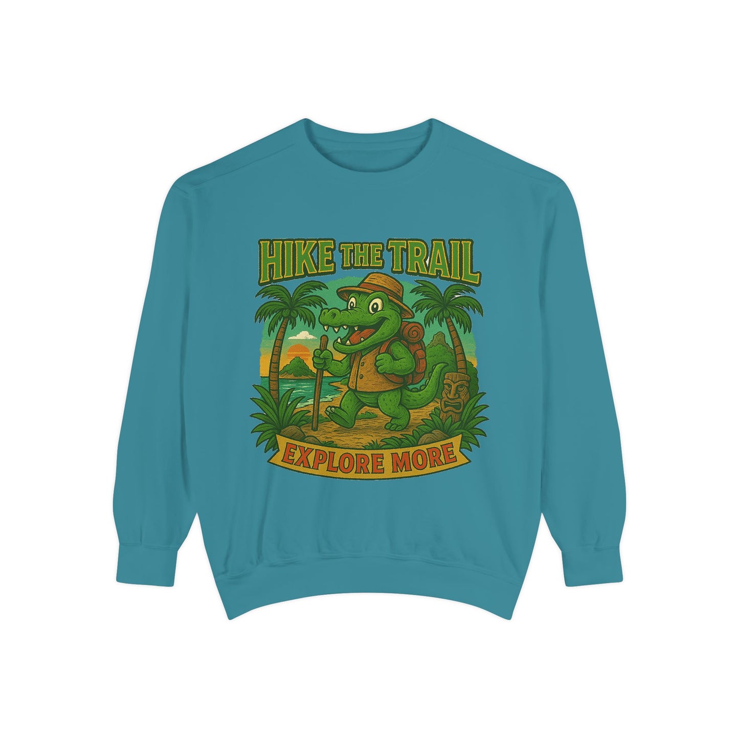 Hike the Trail Explore More Hiking Women's Premium Crewneck Sweatshirt