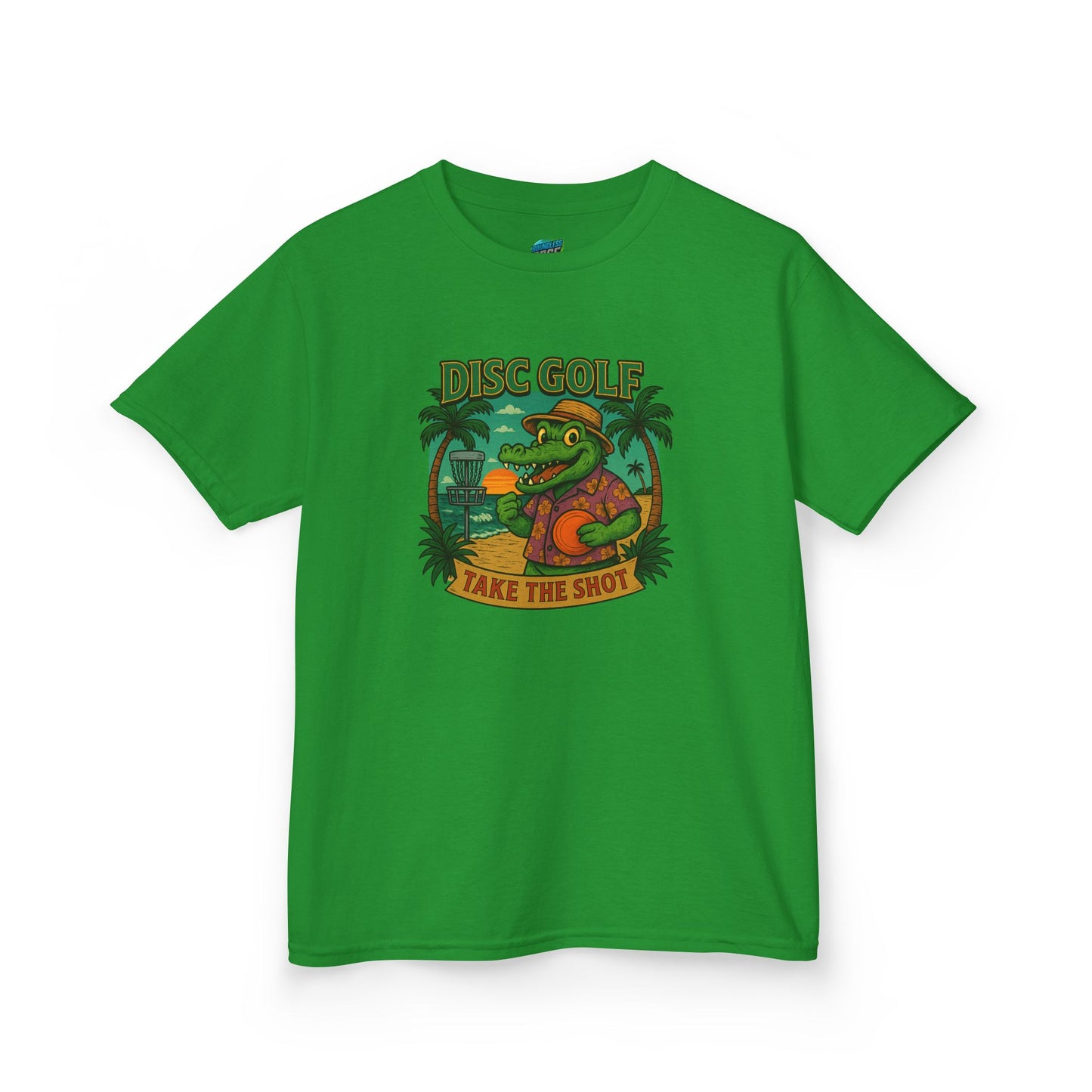 Take the Shot Disc Golf Gator Boys' Heavy Cotton T-Shirt