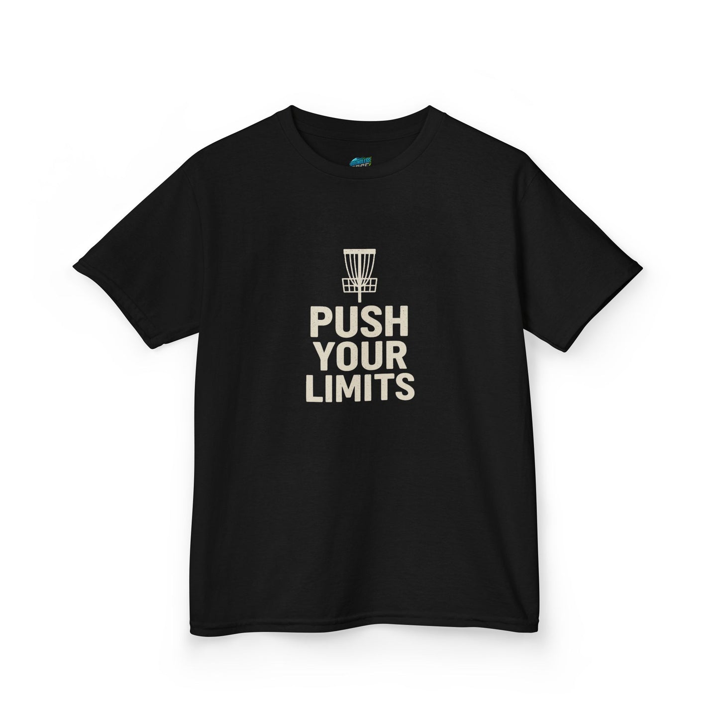 Push Your Limits Disc Golf Girls' Heavy Cotton T-Shirt
