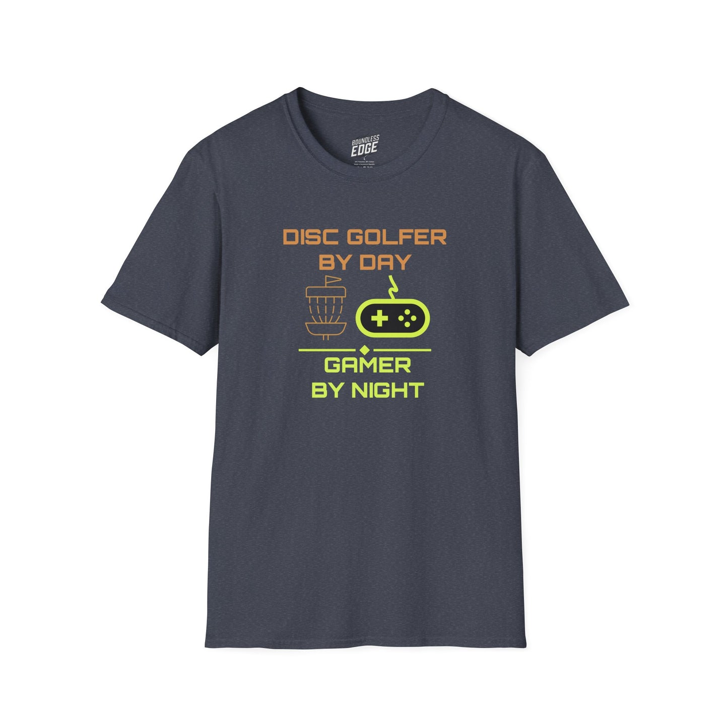 Disc Golf by Day, Gamer by Night Men's Basic T-Shirt