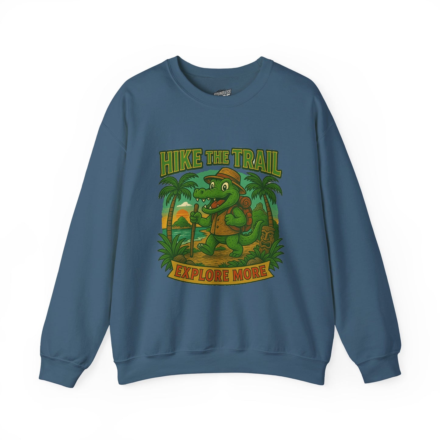 Hike the Trail Explore More Hiking Women's Basic Crewneck Sweatshirt