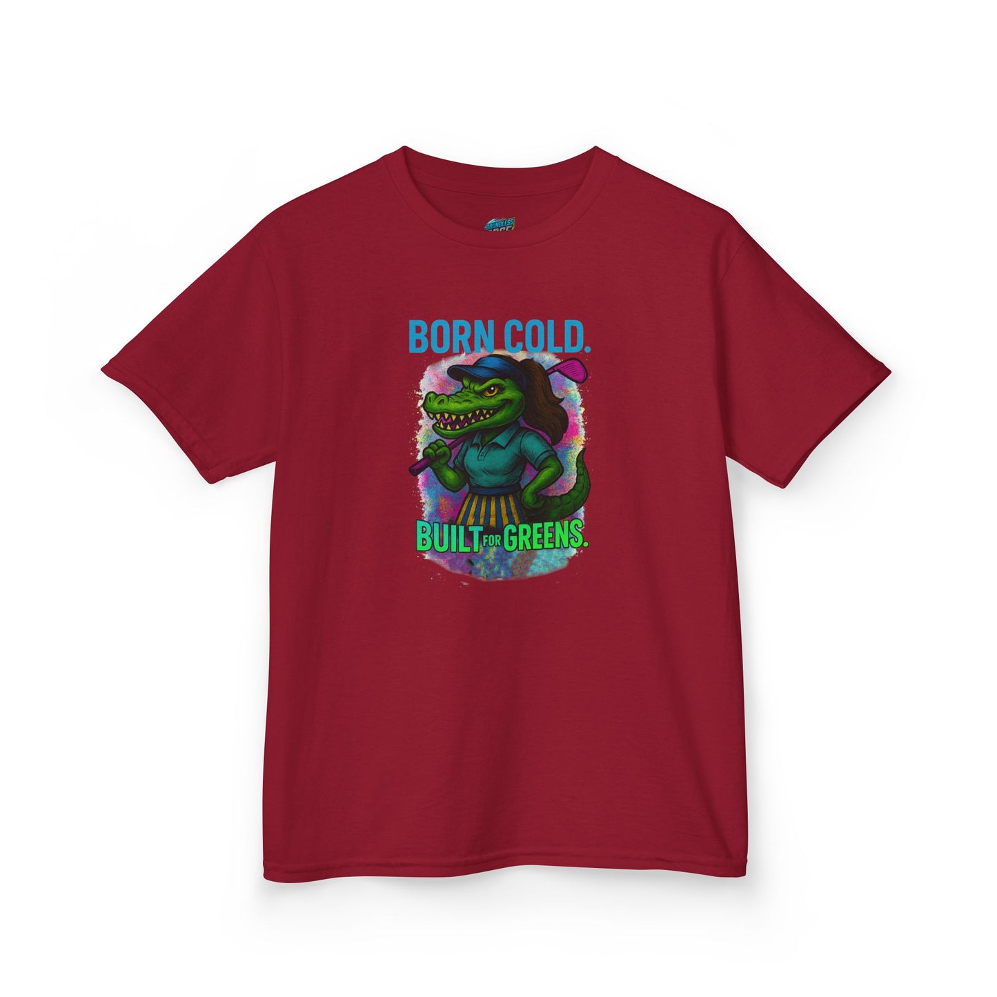 Born Cold. Built For Greens. Gator Golf Girls' Heavy Cotton T-Shirt
