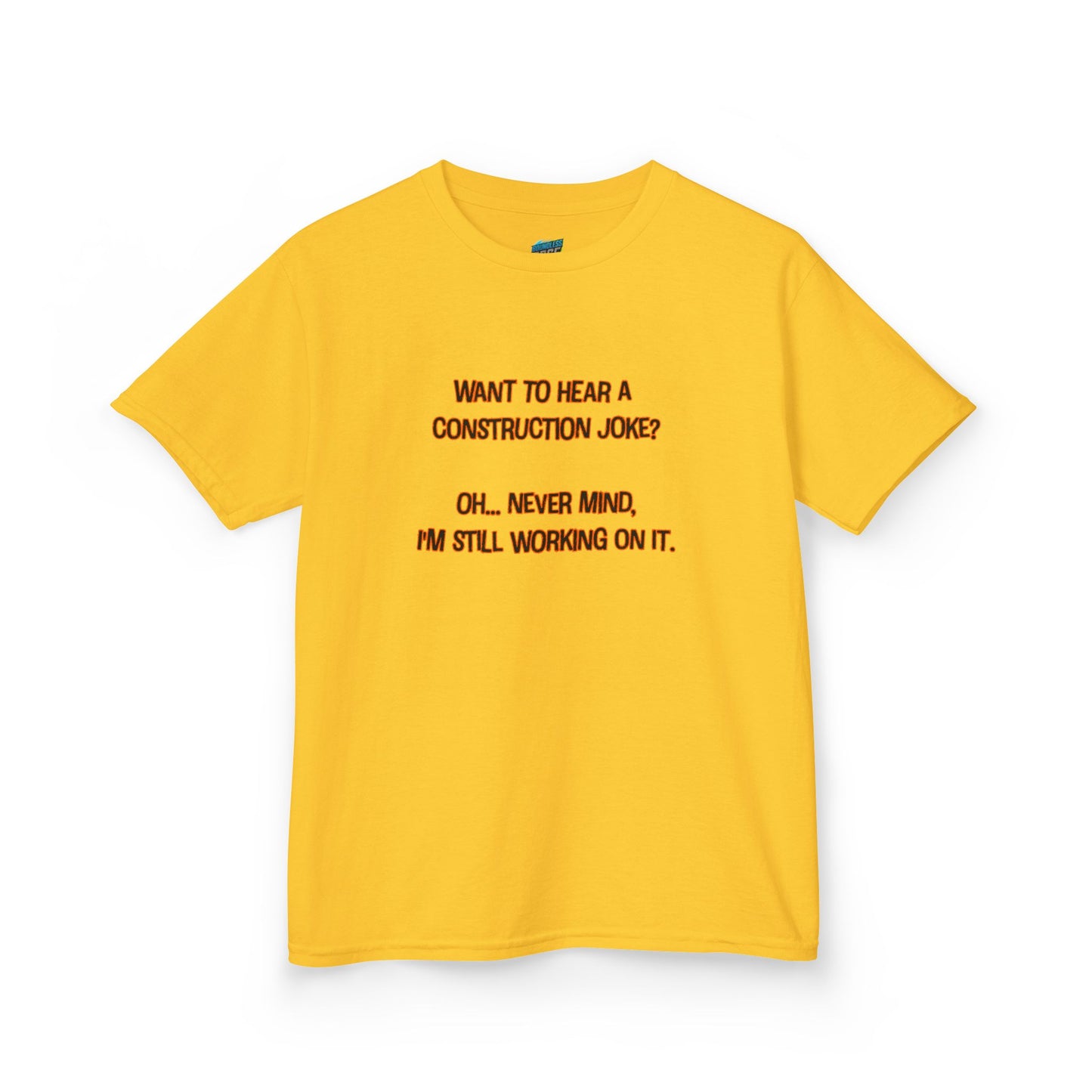 Construction Joke Humor Boys' Heavy Cotton T-Shirt
