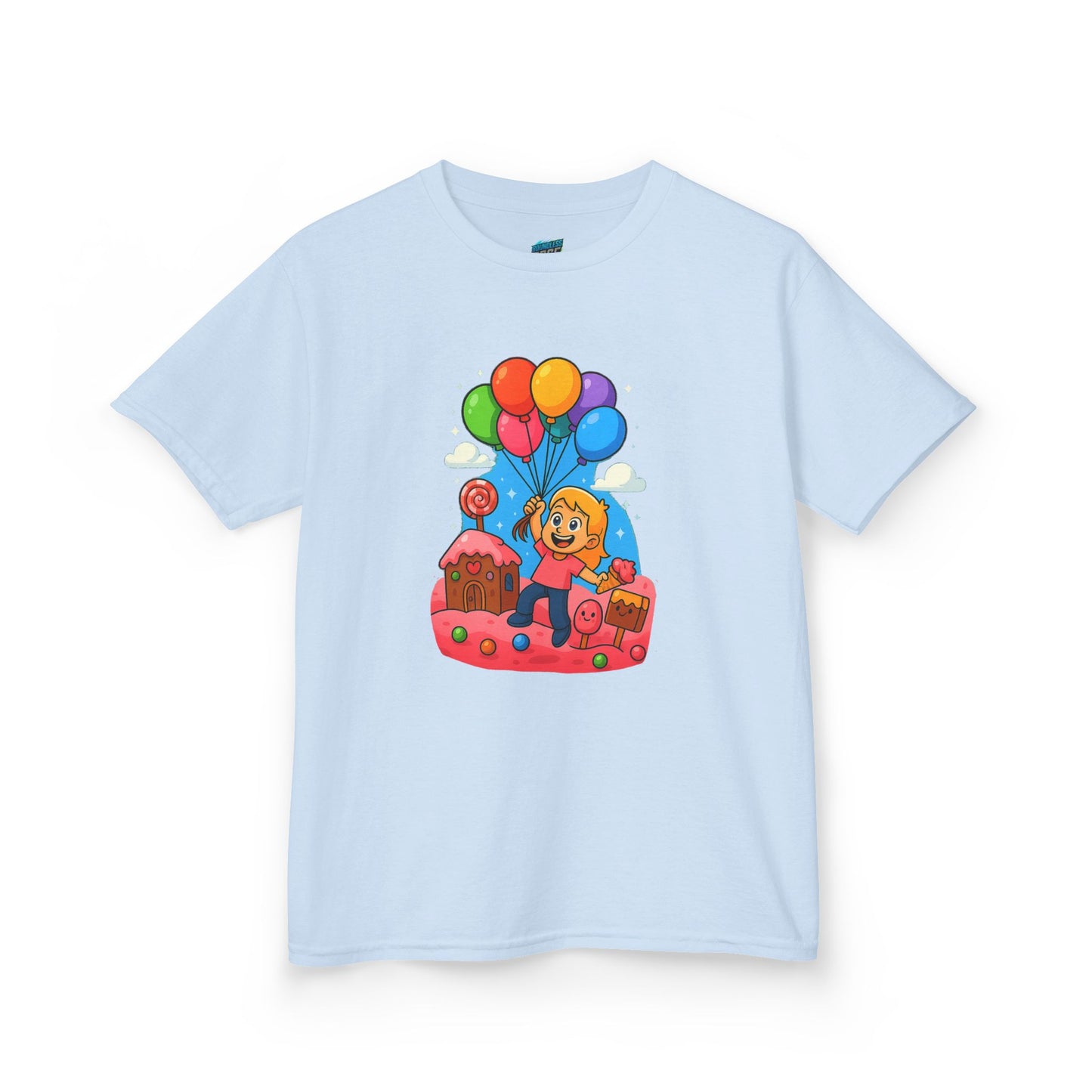 Candyland Lift-Off Playing with Danger Girls' Heavy Cotton T-Shirt