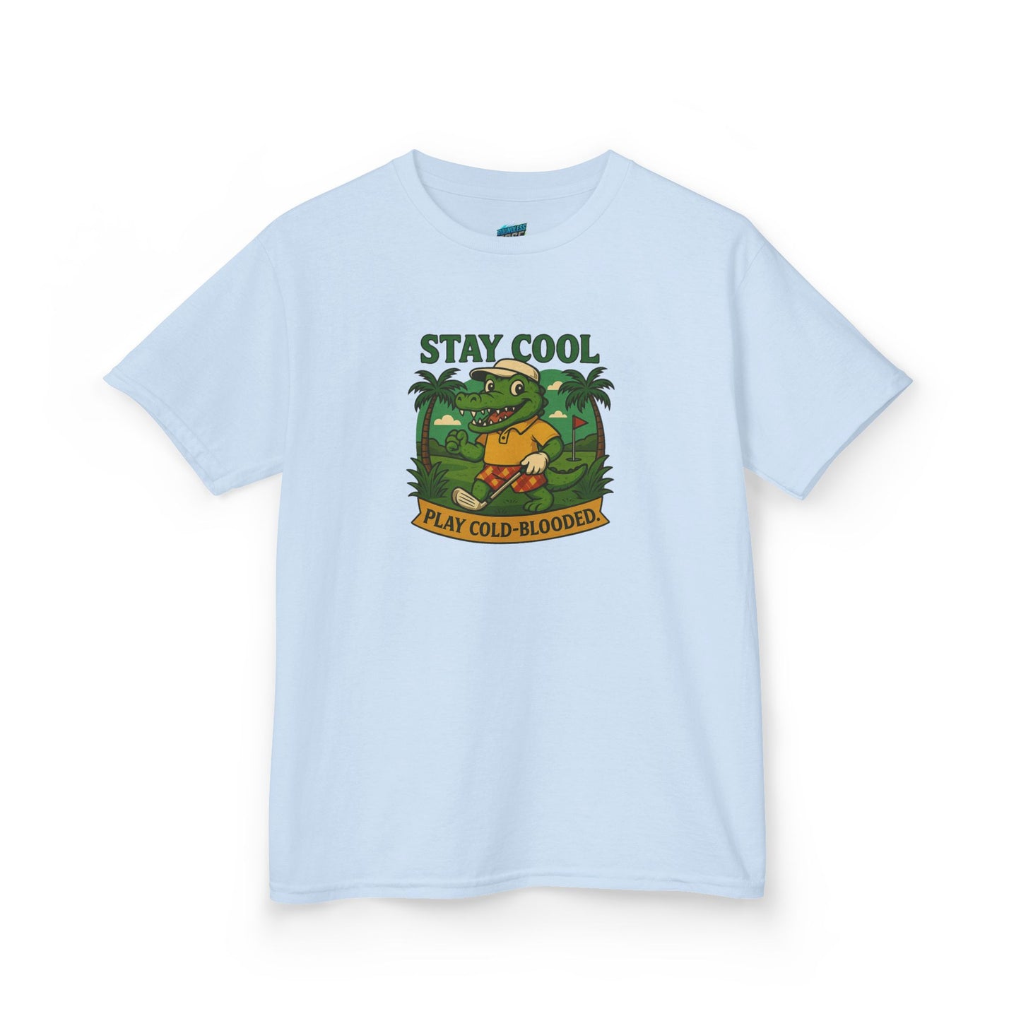 Stay Cool. Play Cold-Blooded Gator Golf Boys' Heavy Cotton T-Shirt