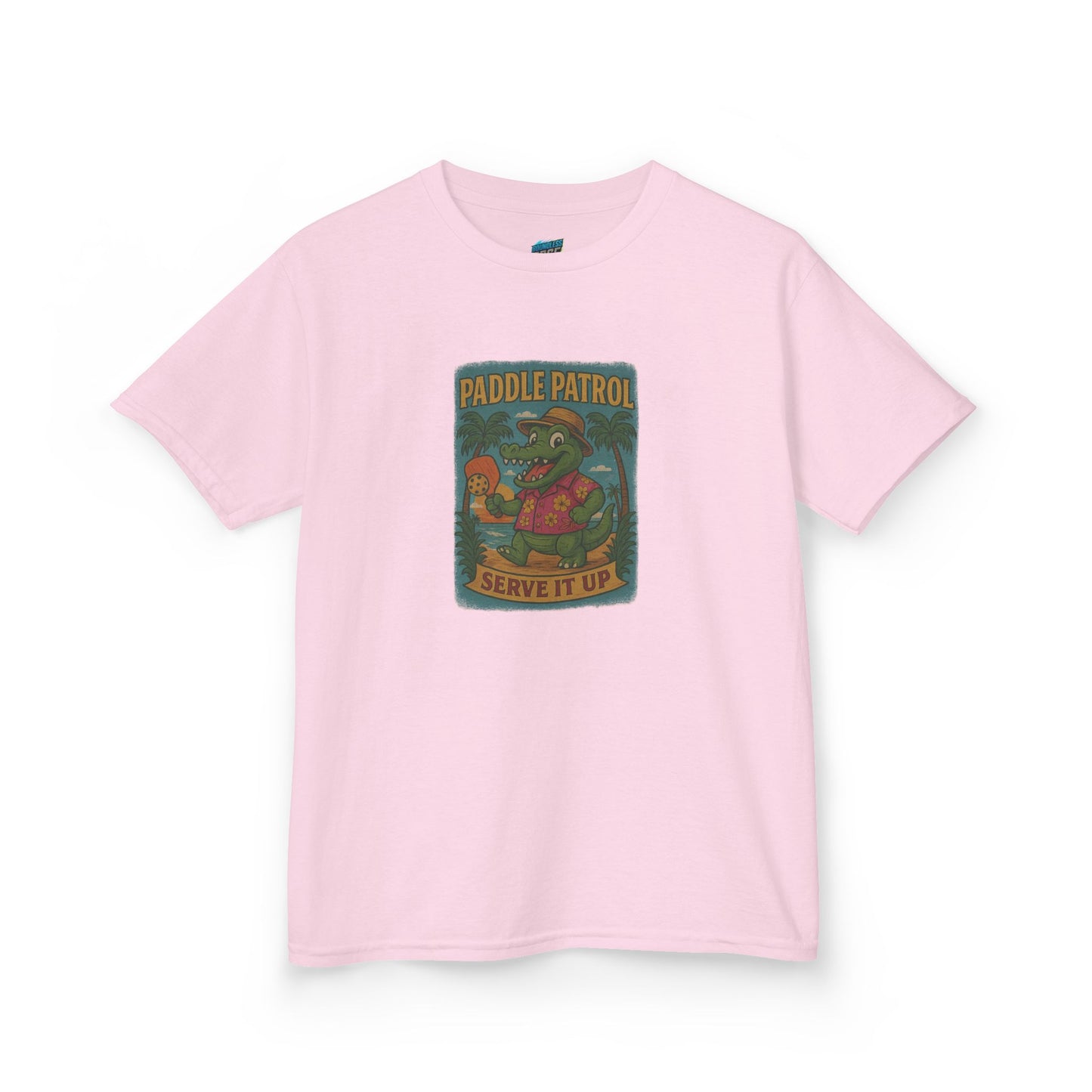 Paddle Patrol Gator Pickleball Girls' Heavy Cotton T-Shirt