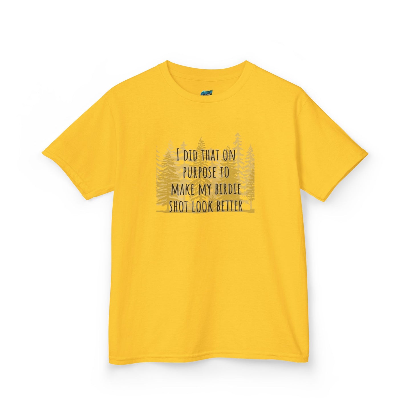 I Did That On Purpose... Disc Golf Humor Boys' Heavy Cotton T-Shirt