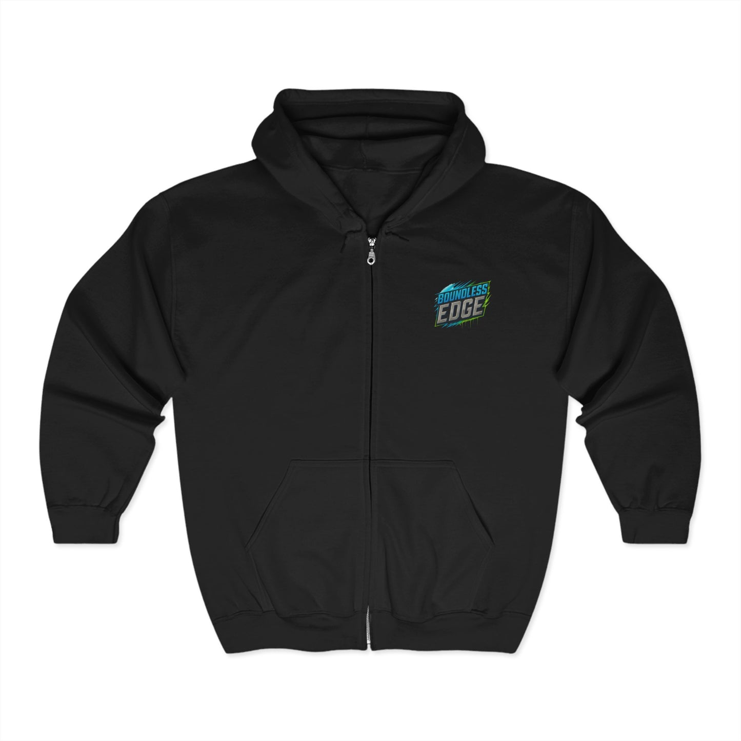 Boundless Edge Push Your Limits Men's Full Zip-Up Hoodie Sweatshirt
