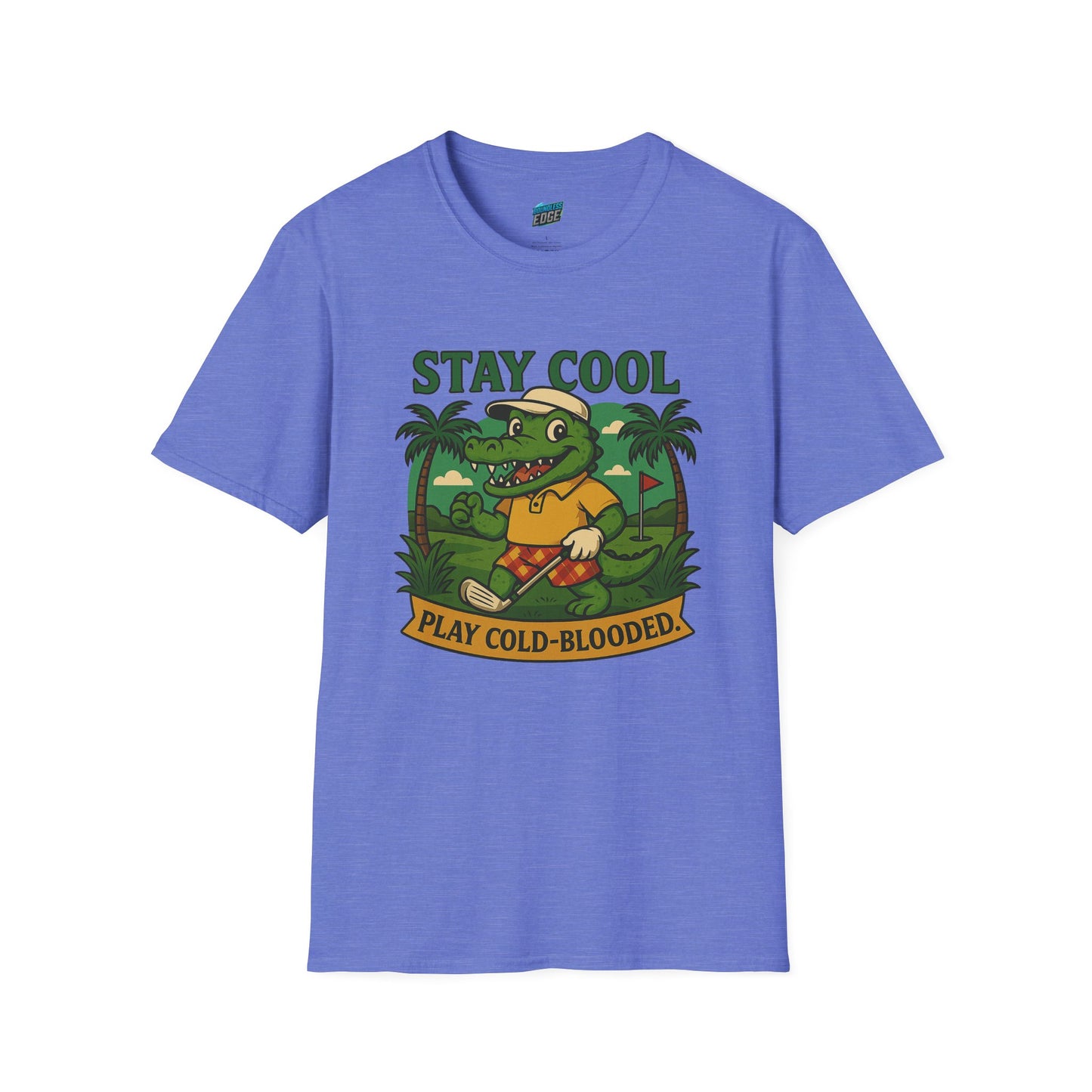 Stay Cool. Play Cold-Blooded Gator Golf Men's Basic T-Shirt