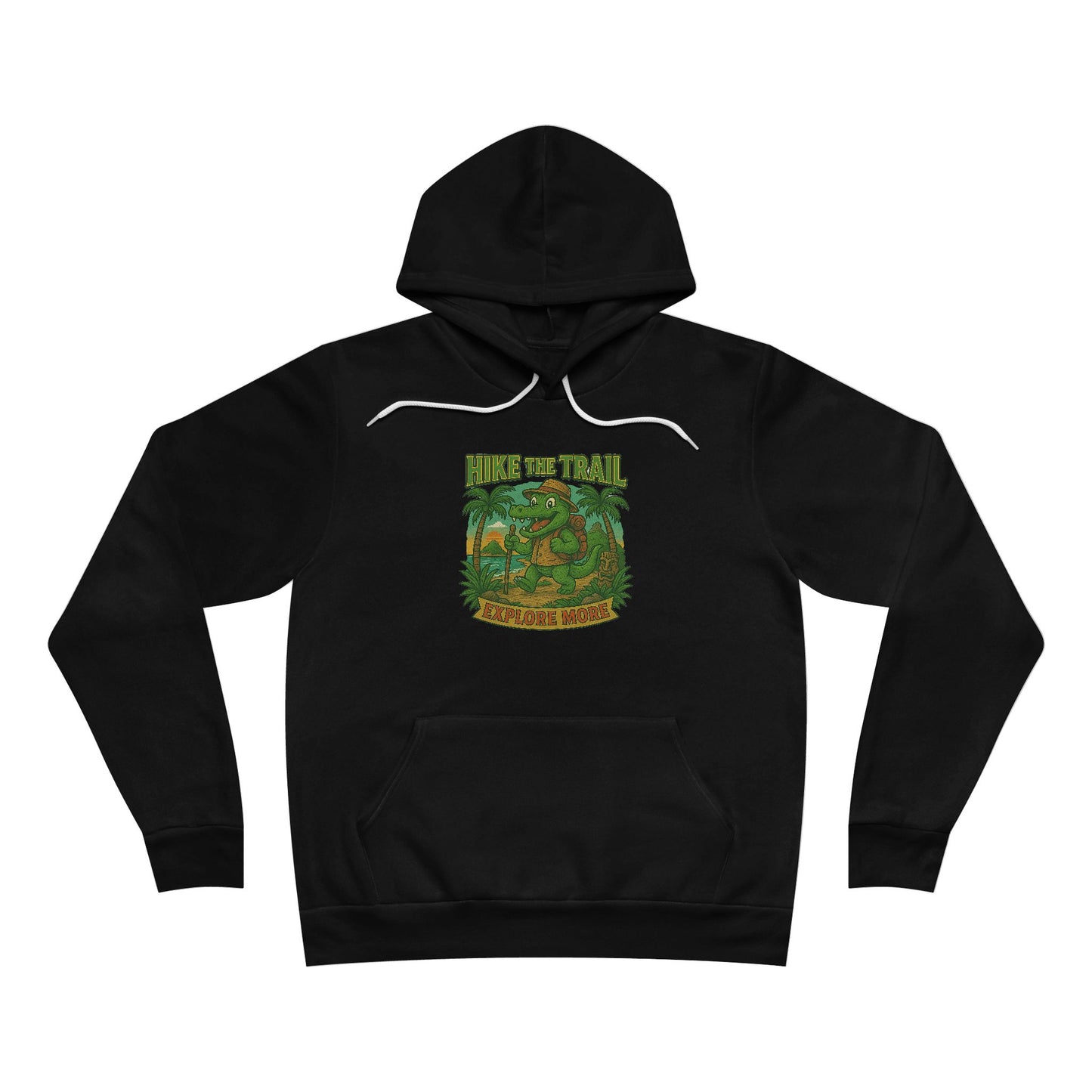 Hike the Trail - Explore More Hiking Women's Premium Fleece Pullover Hoodie Sweatshirt