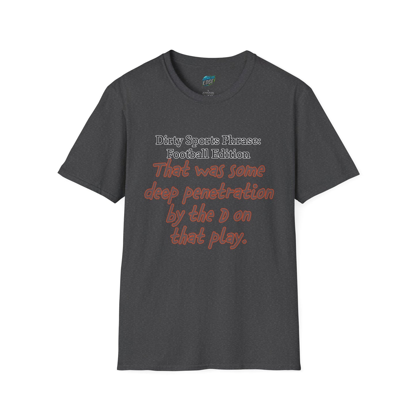 Dirty Sports Phrase Football Humor Women's Basic T-Shirt