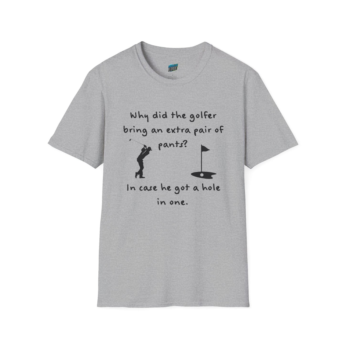 Why Did the Golfer... Dad Joke Golf Humor Men's Basic T-Shirt