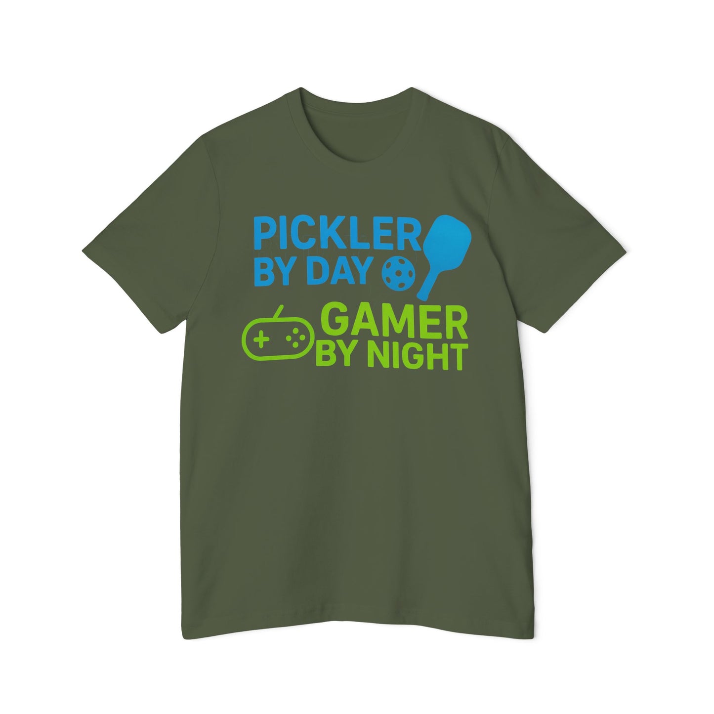 Pickler by Day, Gamer by Night Pickleball Men's Premium T-Shirt