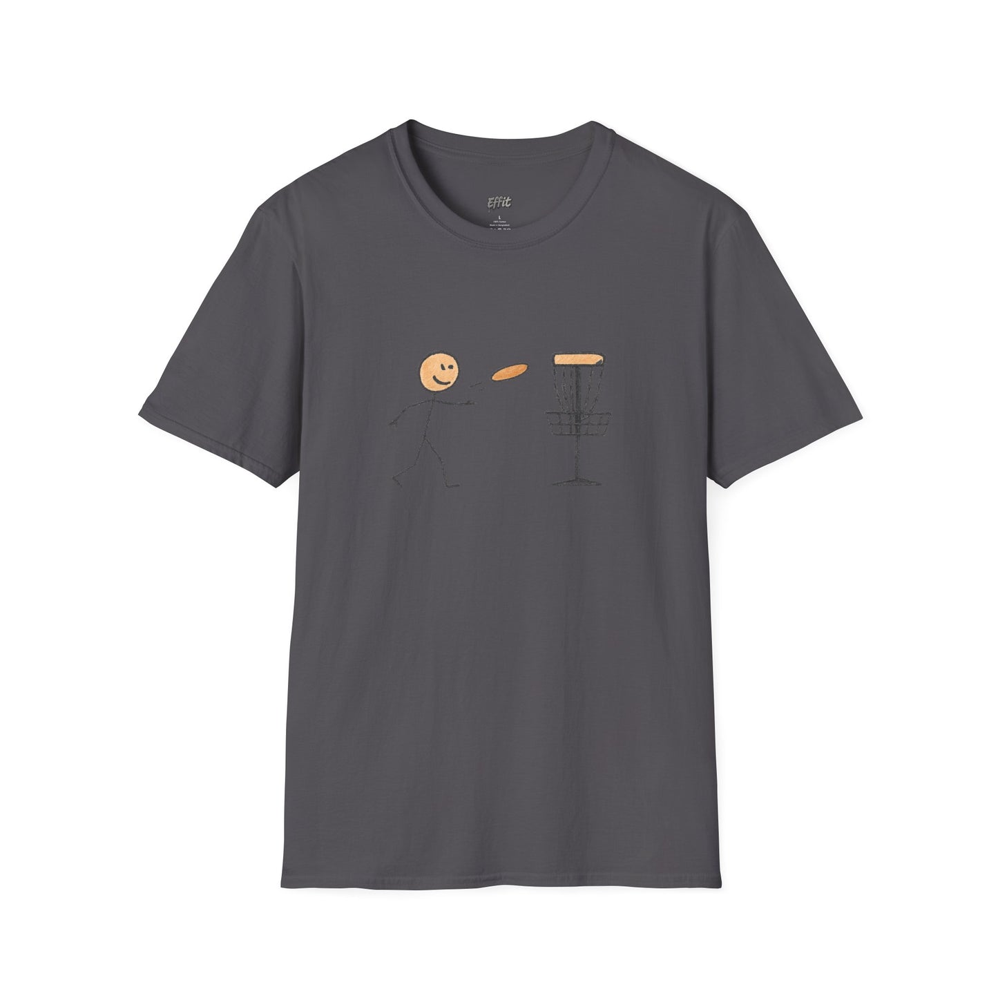 Stick Figure Disc Golf Men's Basic T-Shirt