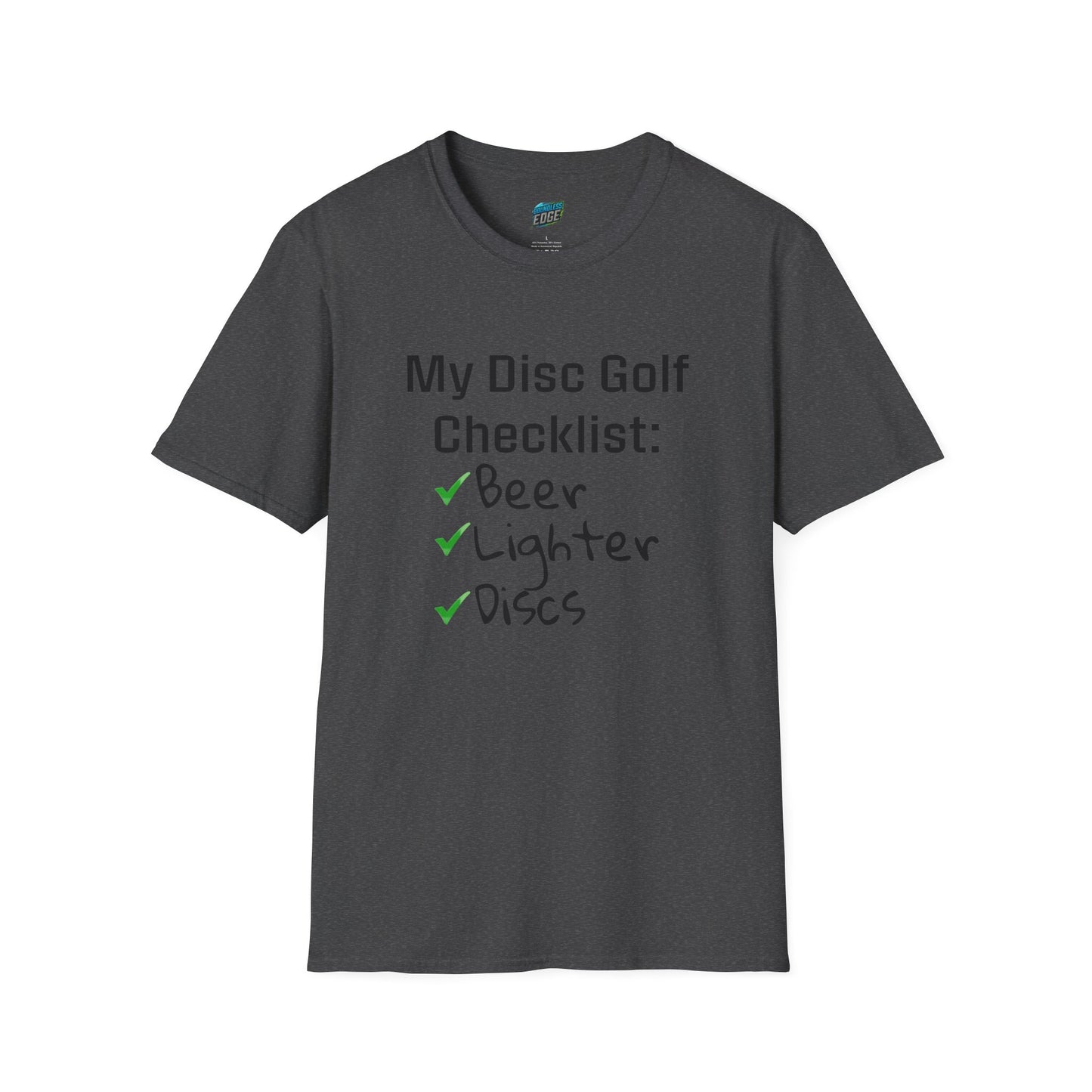 My Disc Golf Checklist Disc Golf Humor Men's Basic T-Shirt
