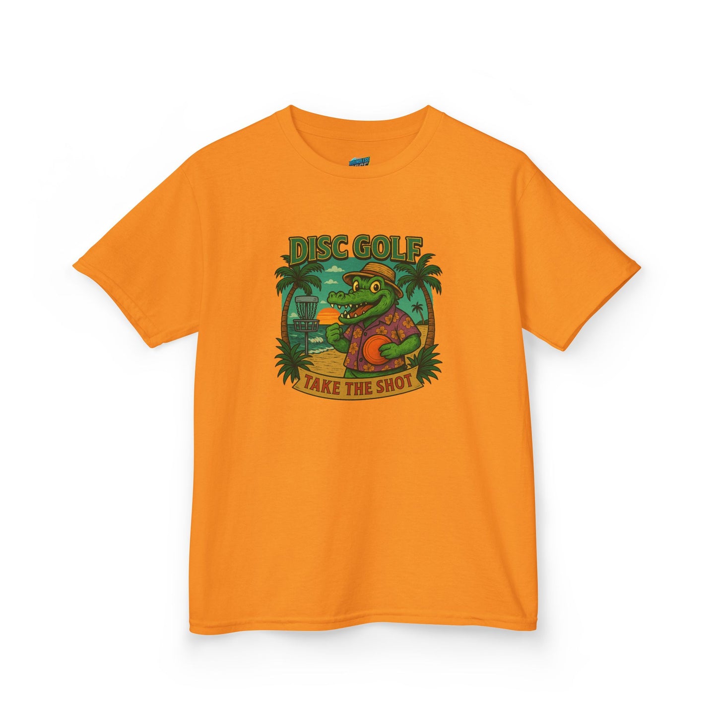 Take the Shot Disc Golf Gator Boys' Heavy Cotton T-Shirt