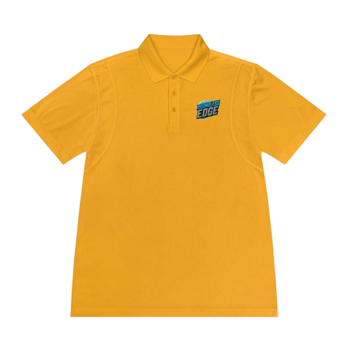 Boundless Edge Disc Golf Men's Sport Polo Premium T-Shirt