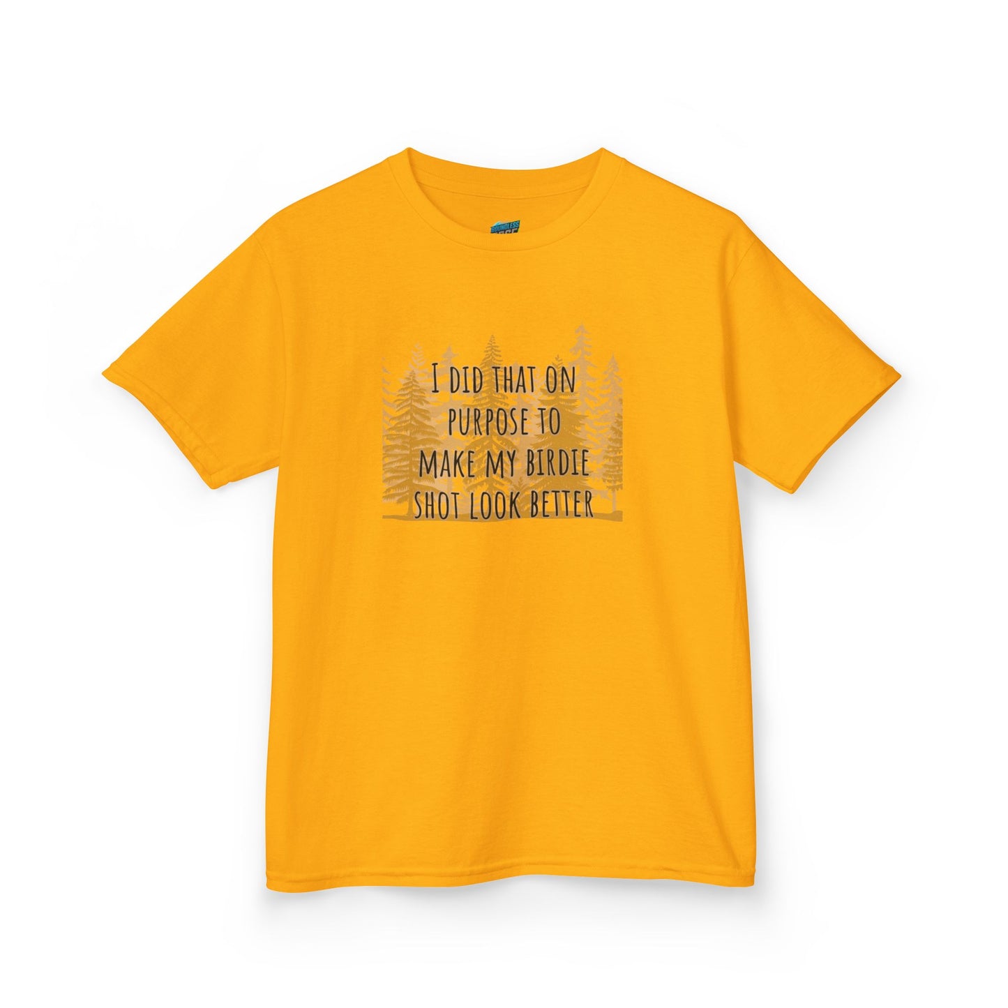 I Did That On Purpose... Disc Golf Humor Boys' Heavy Cotton T-Shirt