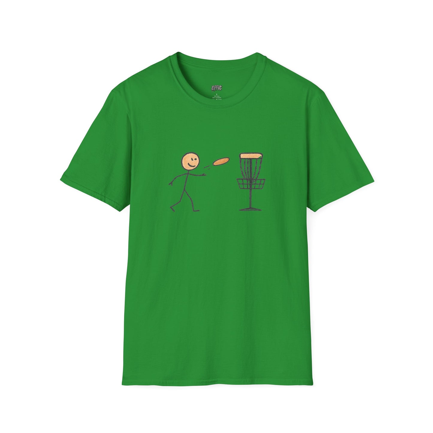 Stick Figure Disc Golf Men's Basic T-Shirt