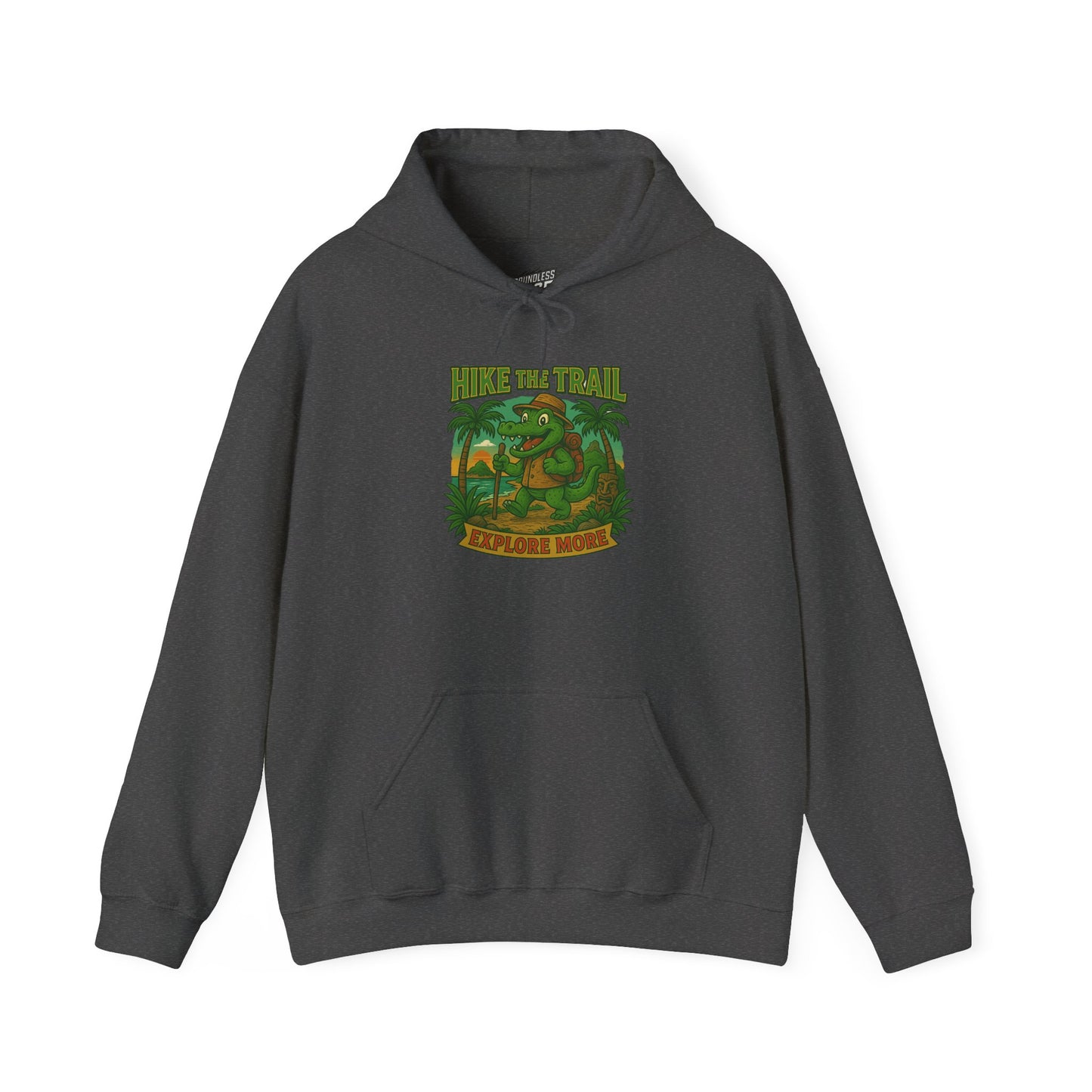Hike the Trail – Explore More Hiking Women's Basic Heavy Blend Hoodie Sweatshirt