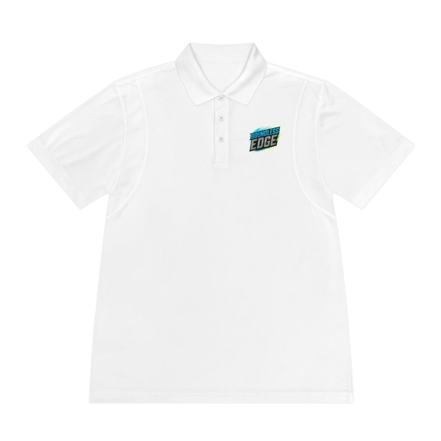 Boundless Edge Disc Golf Men's Sport Polo Premium T-Shirt