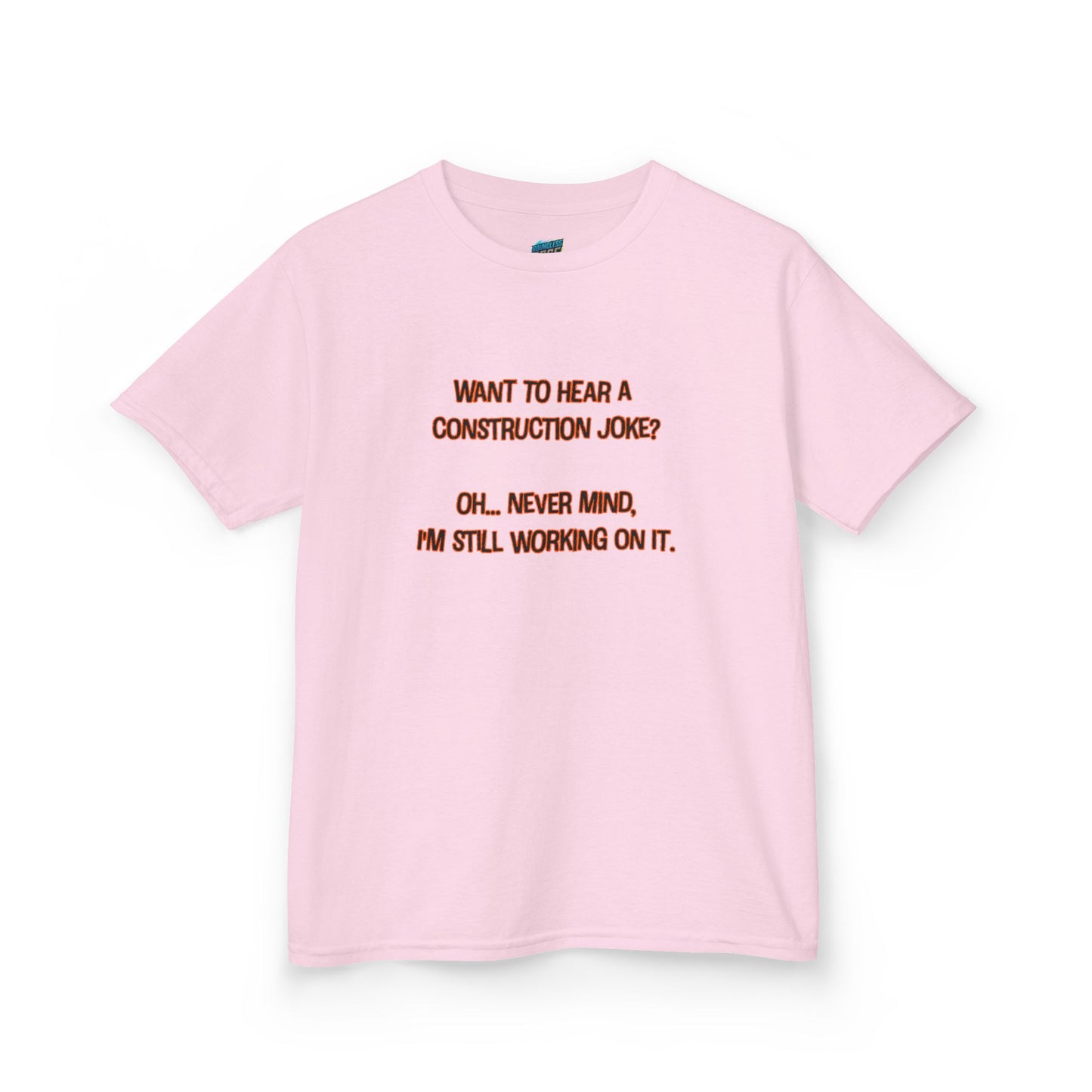Construction Joke Humor Boys' Heavy Cotton T-Shirt