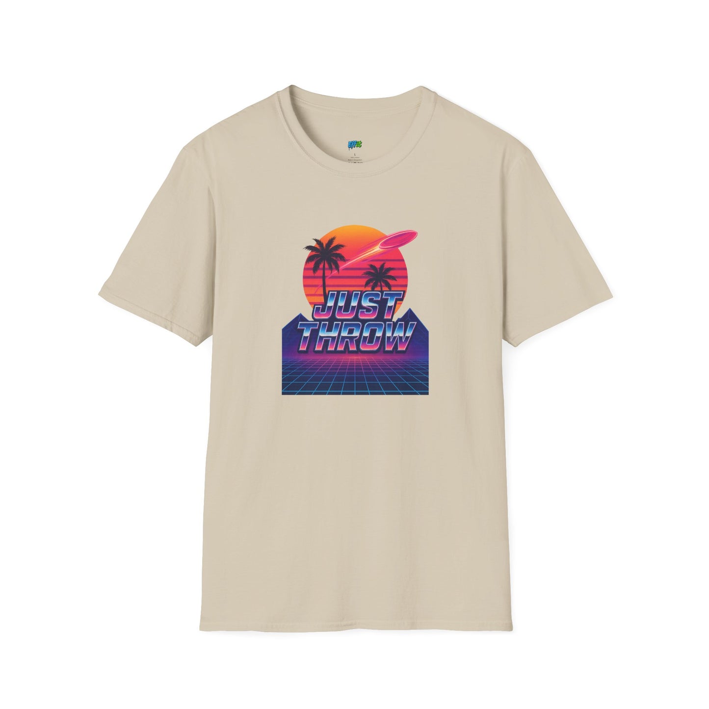 Just Throw Retro Disc Golf Men's Basic T-Shirt