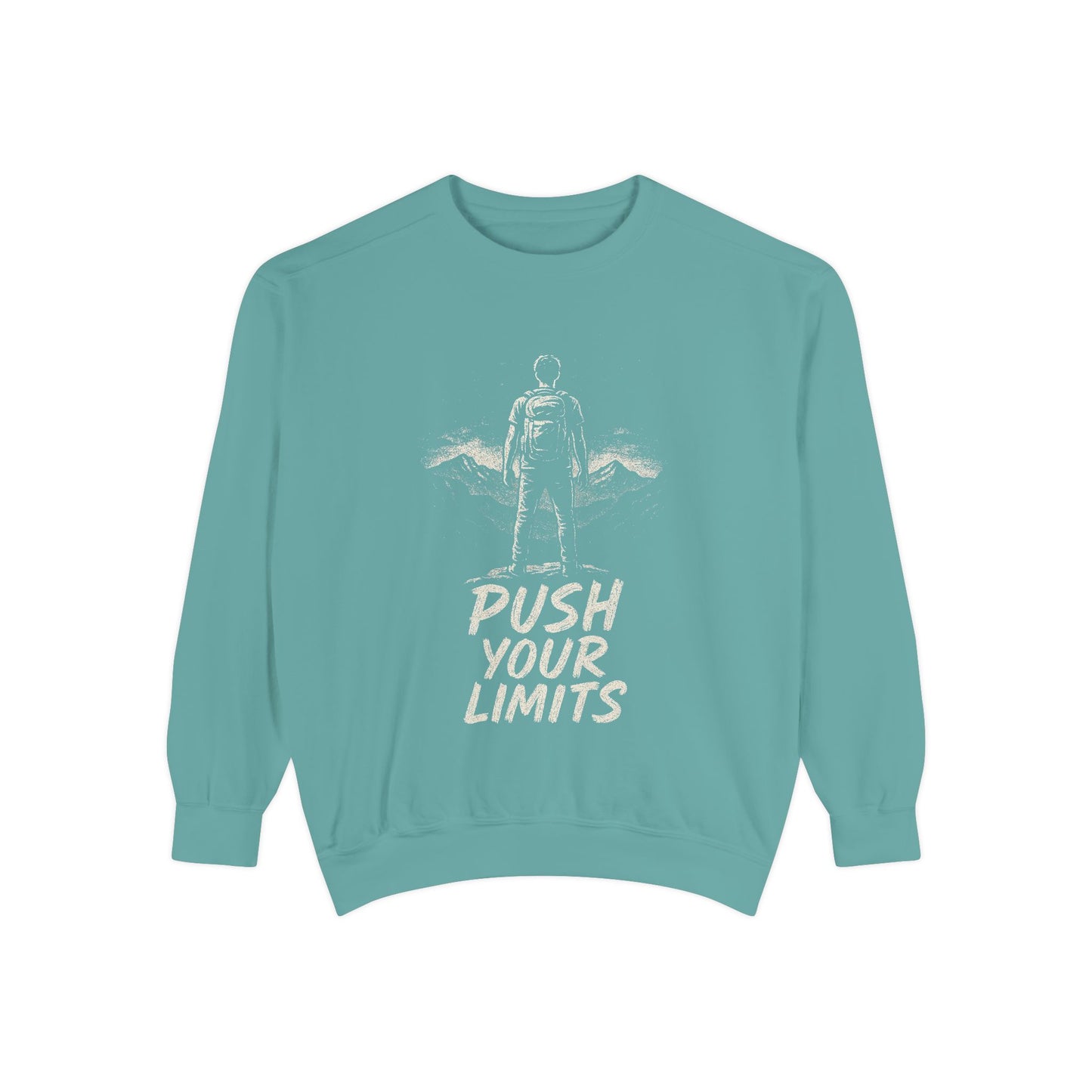 Summit Edition Push Your Limits Hiking Men's Premium Crewneck Sweatshirt