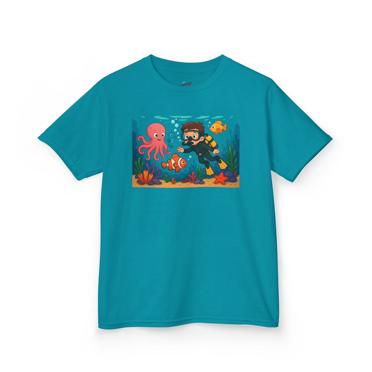 Ocean Explorer Playing with Danger Boys' Heavy Cotton T-Shirt