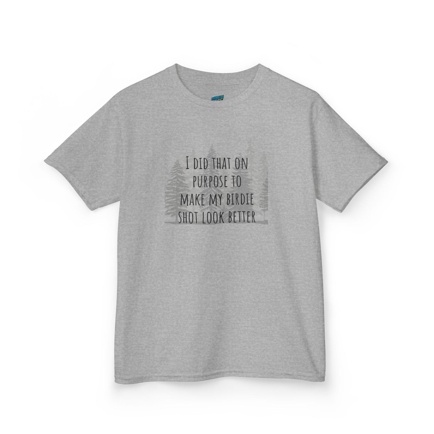 I Did That On Purpose... Disc Golf Humor Boys' Heavy Cotton T-Shirt