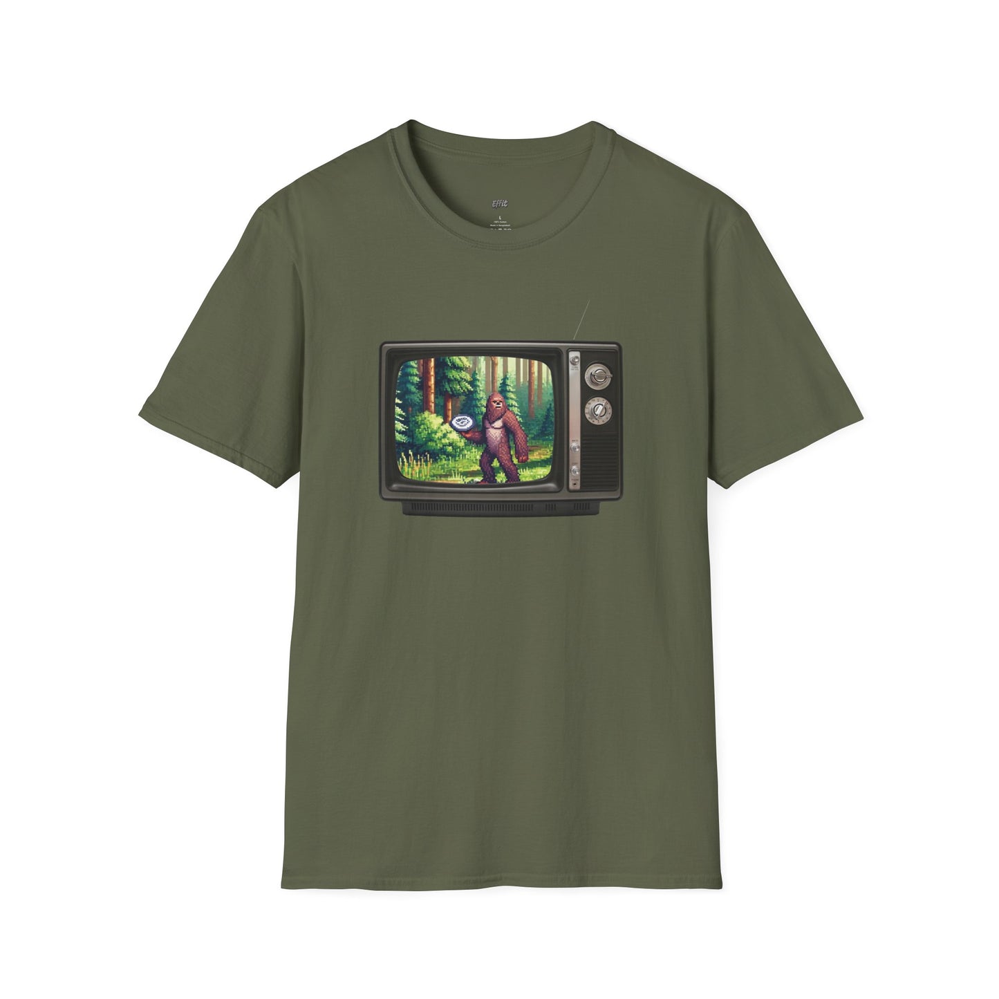 TV Video Game Sasquatch Disc Golf Men's Basic T-Shirt