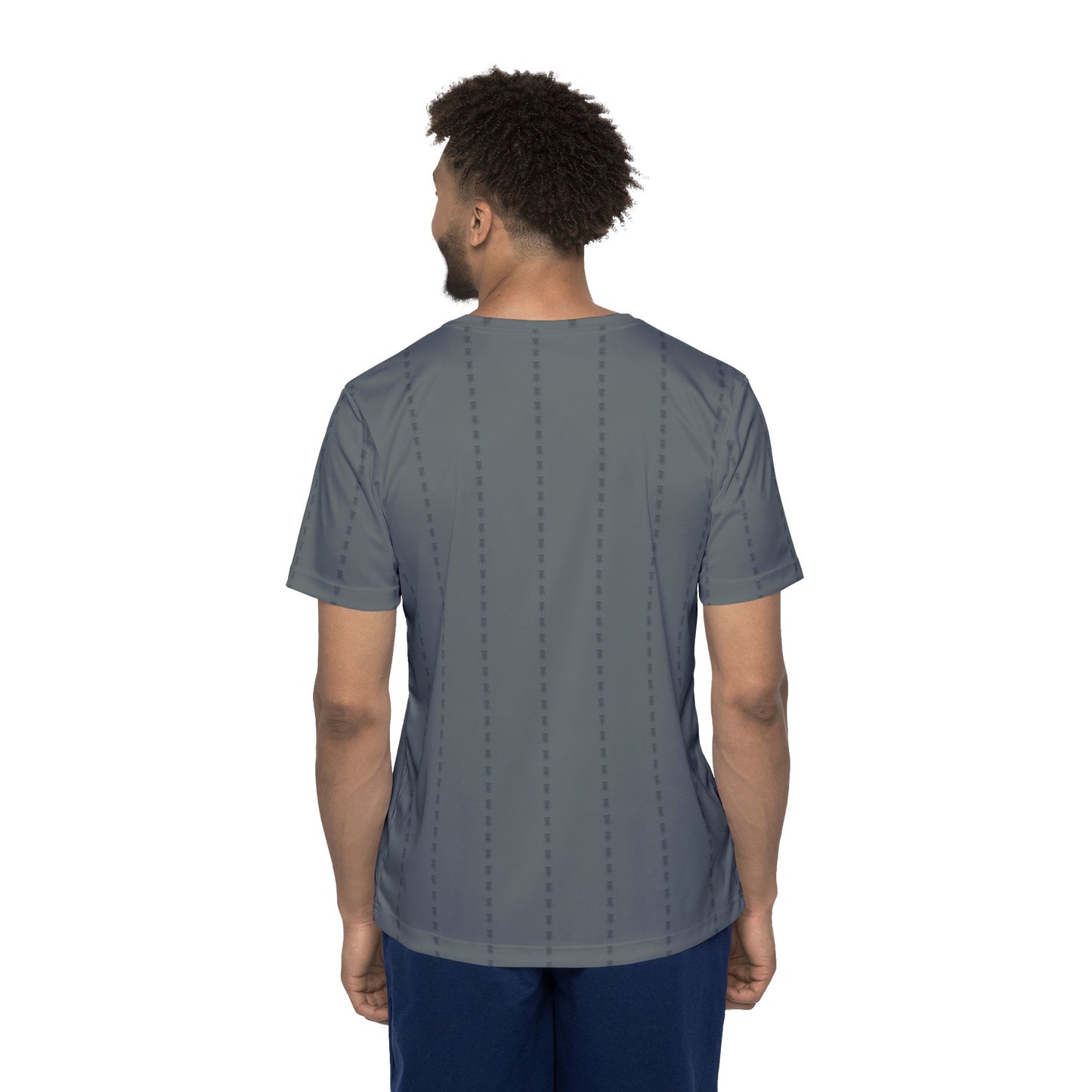 Disc Golf Basket Pinstripes Boundless Edge Men's Jersey Premium T-Shirt
