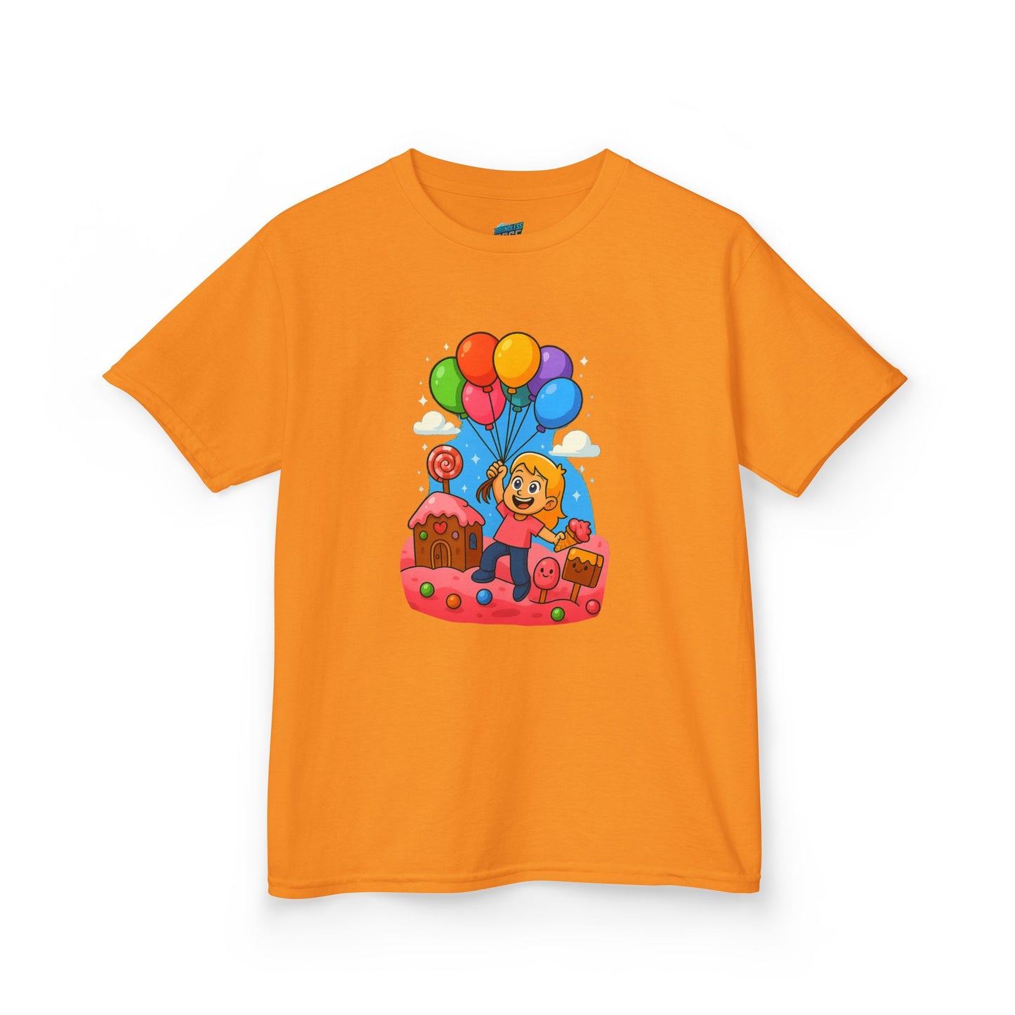 Candyland Lift-Off Playing with Danger Girls' Heavy Cotton T-Shirt