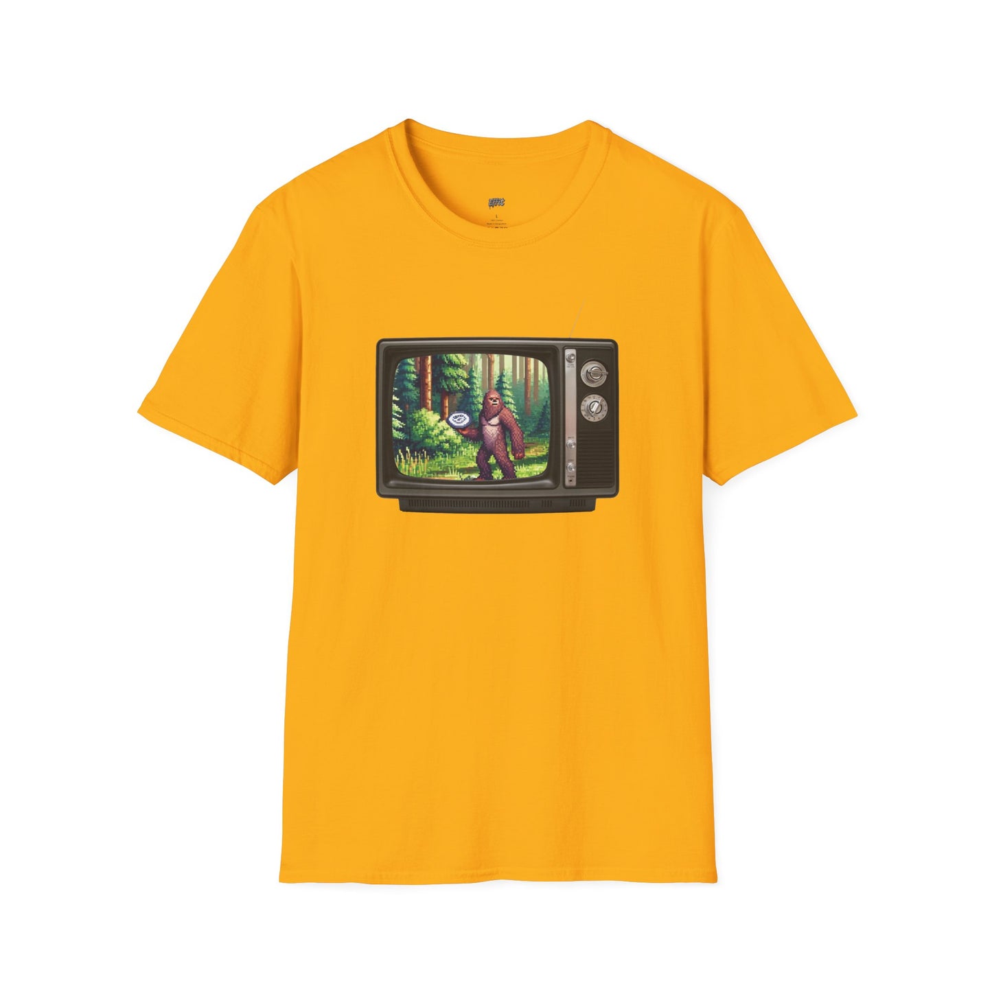 TV Video Game Sasquatch Disc Golf Men's Basic T-Shirt