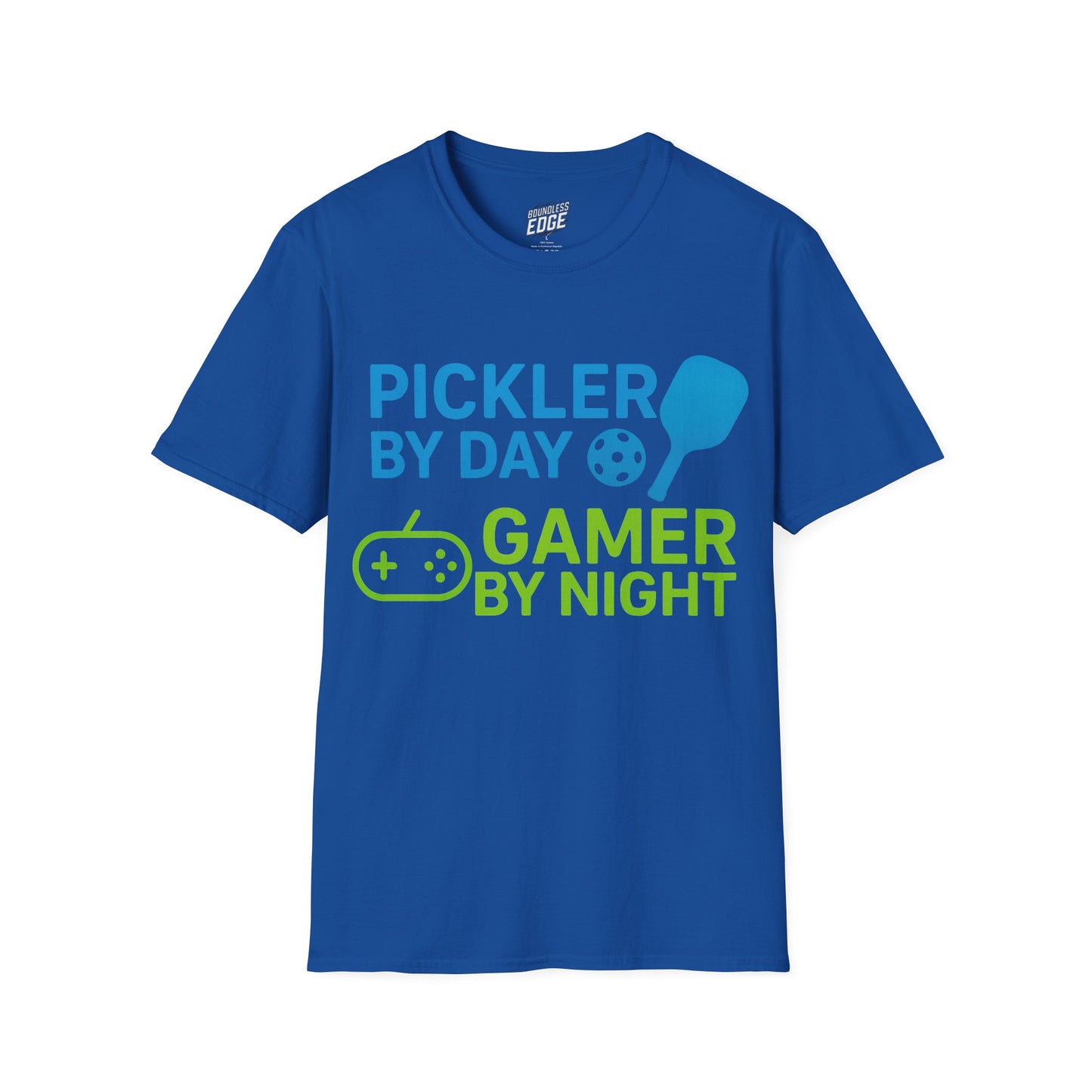 Pickler by Day, Gamer by Night Pickleball Men's Basic T-Shirt