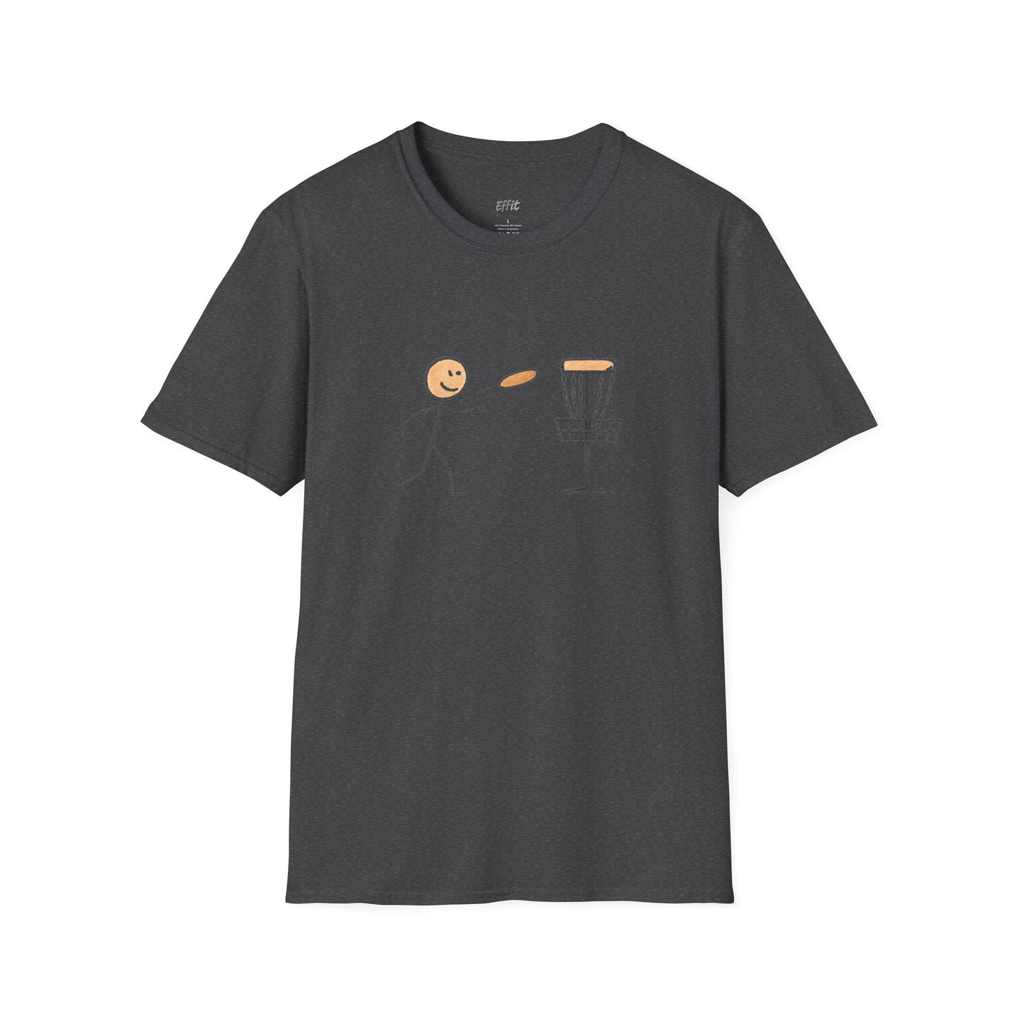 Stick Figure Disc Golf Men's Basic T-Shirt
