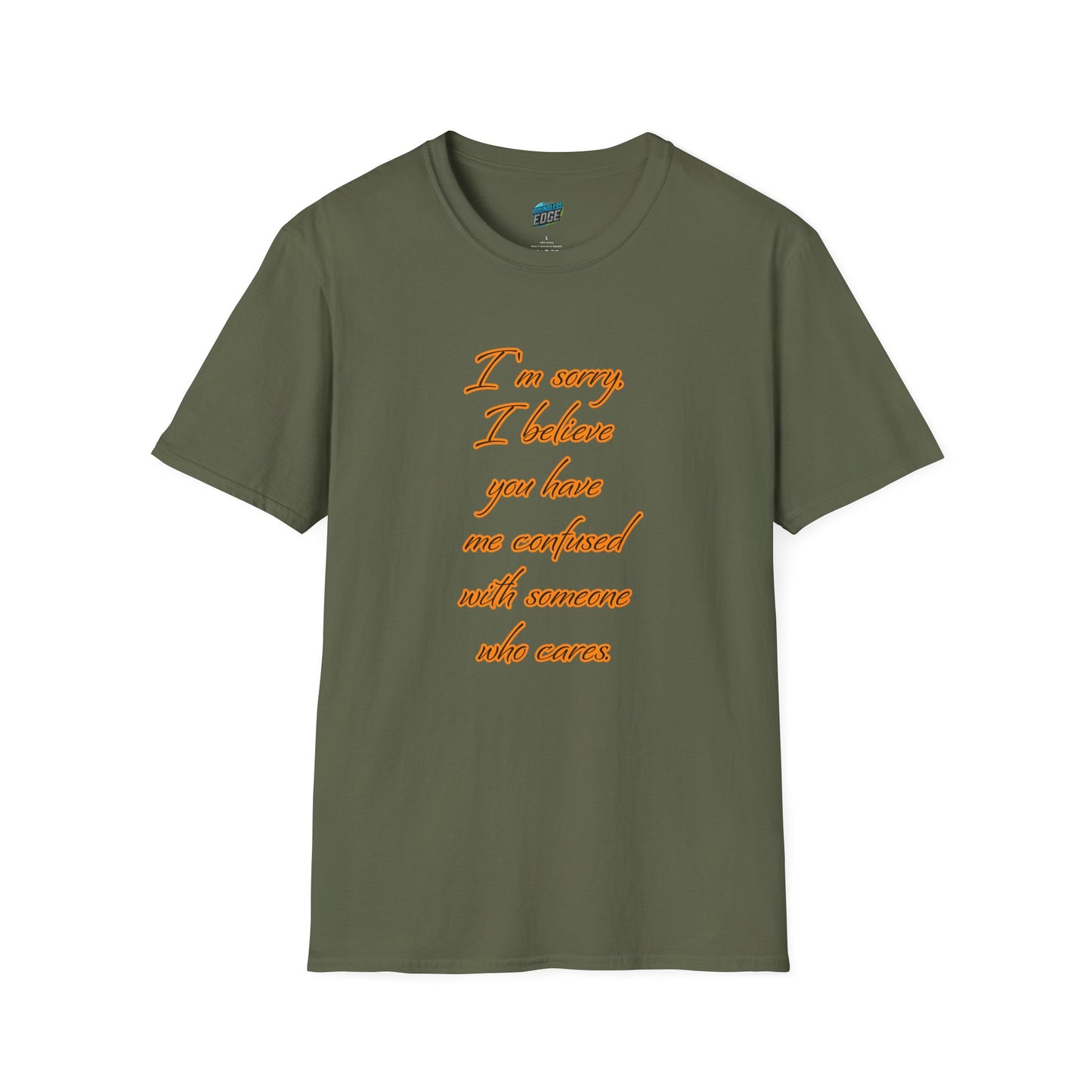You Have Me Confused With Someone Who Cares Humor Men's Basic T-Shirt