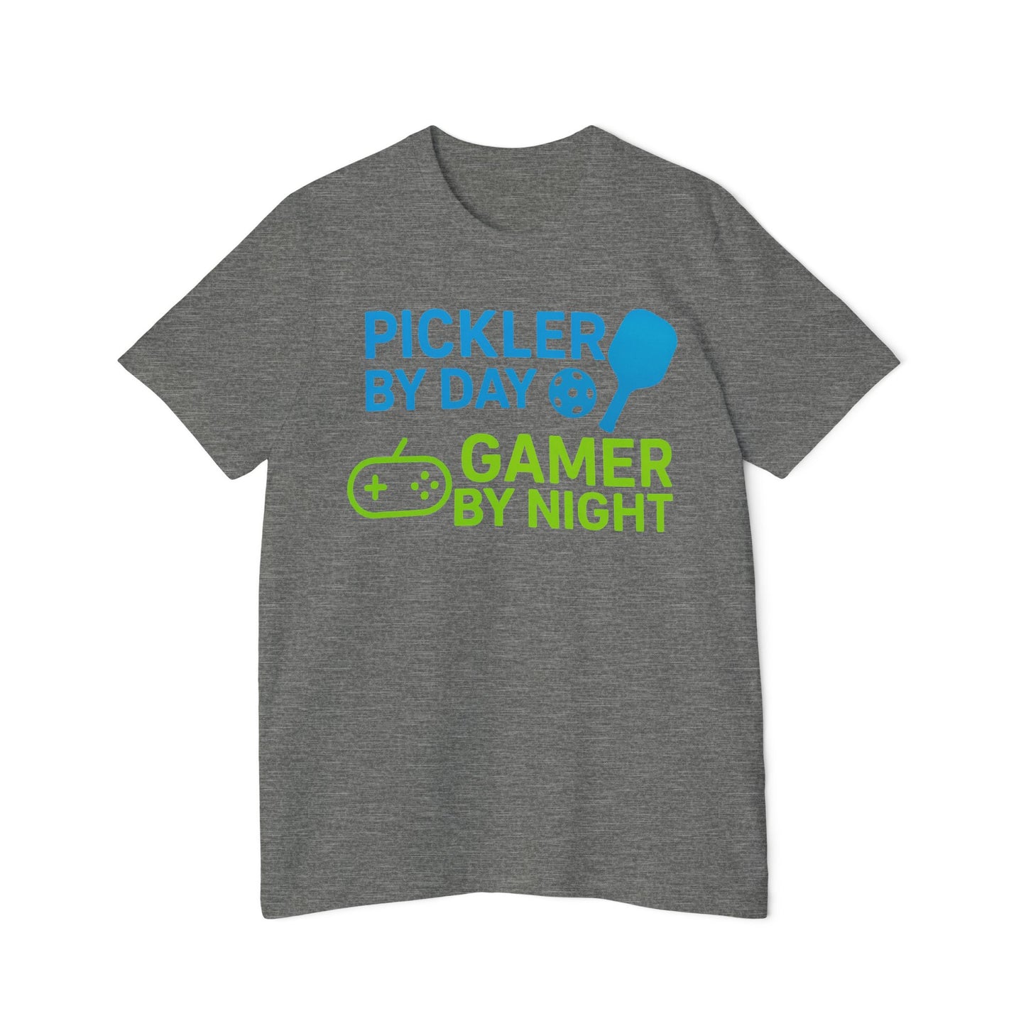 Pickler by Day, Gamer by Night Pickleball Men's Premium T-Shirt